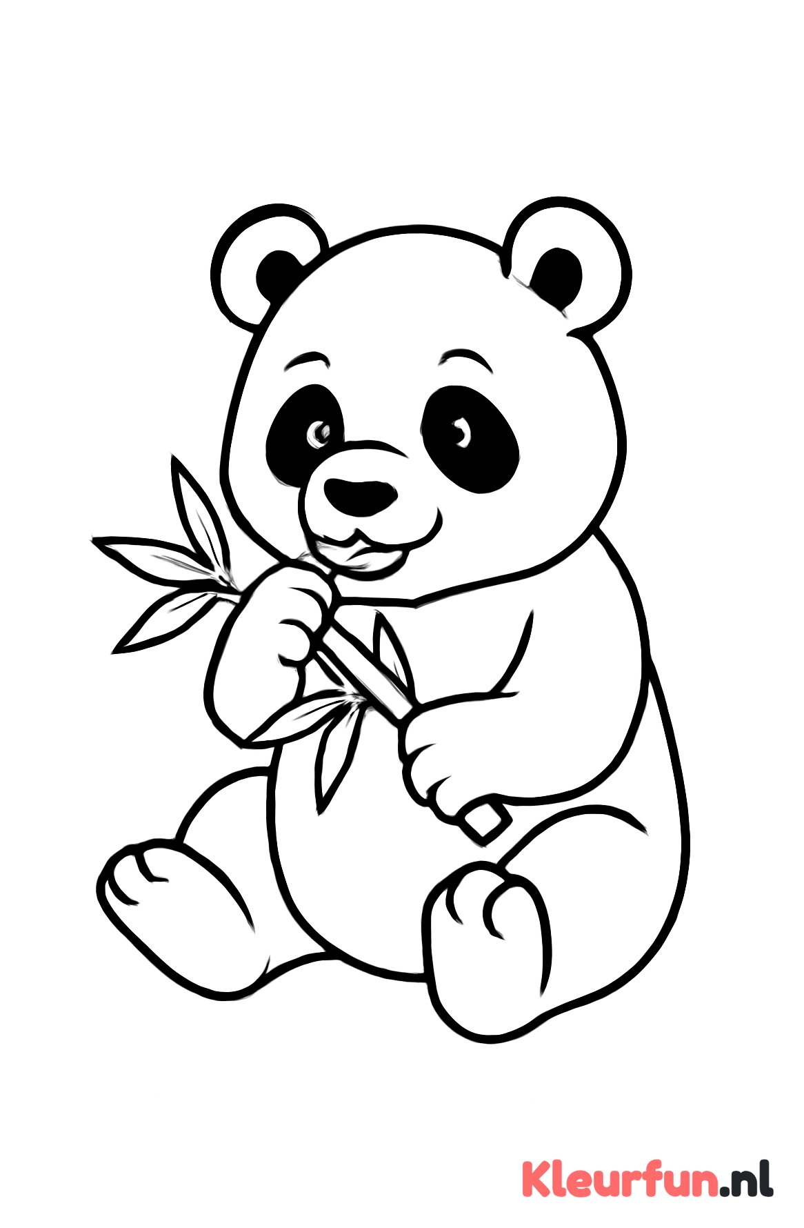 Panda eet bamboe