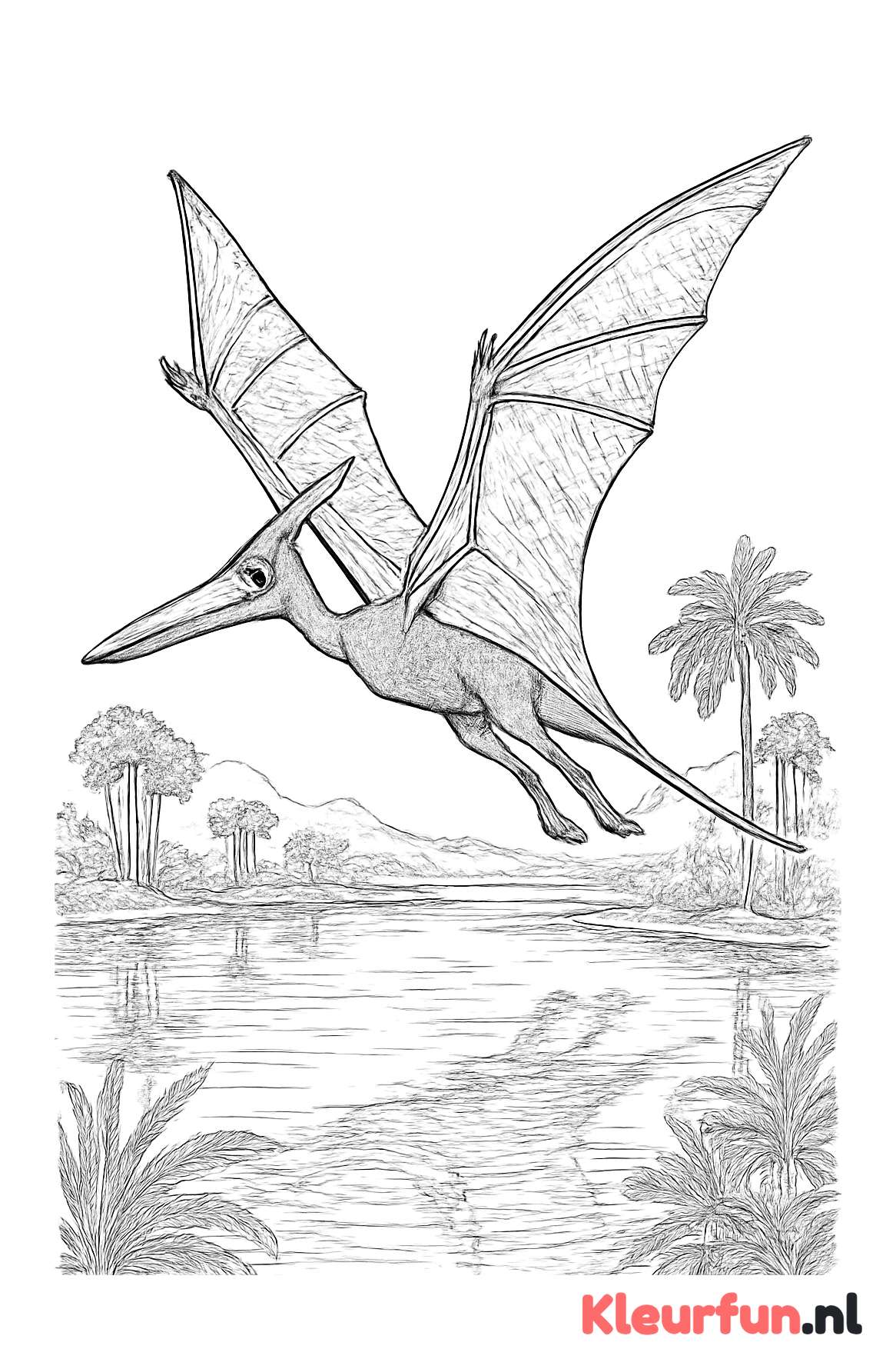 Pterodactylus boven meer