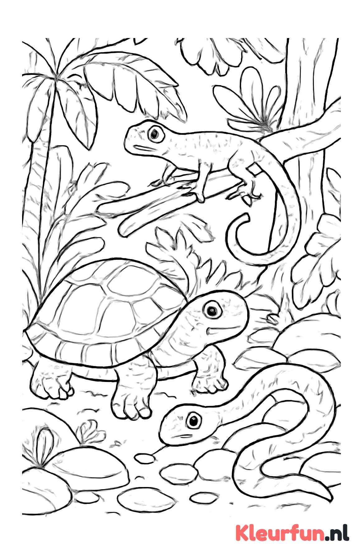 Reptielen in de jungle