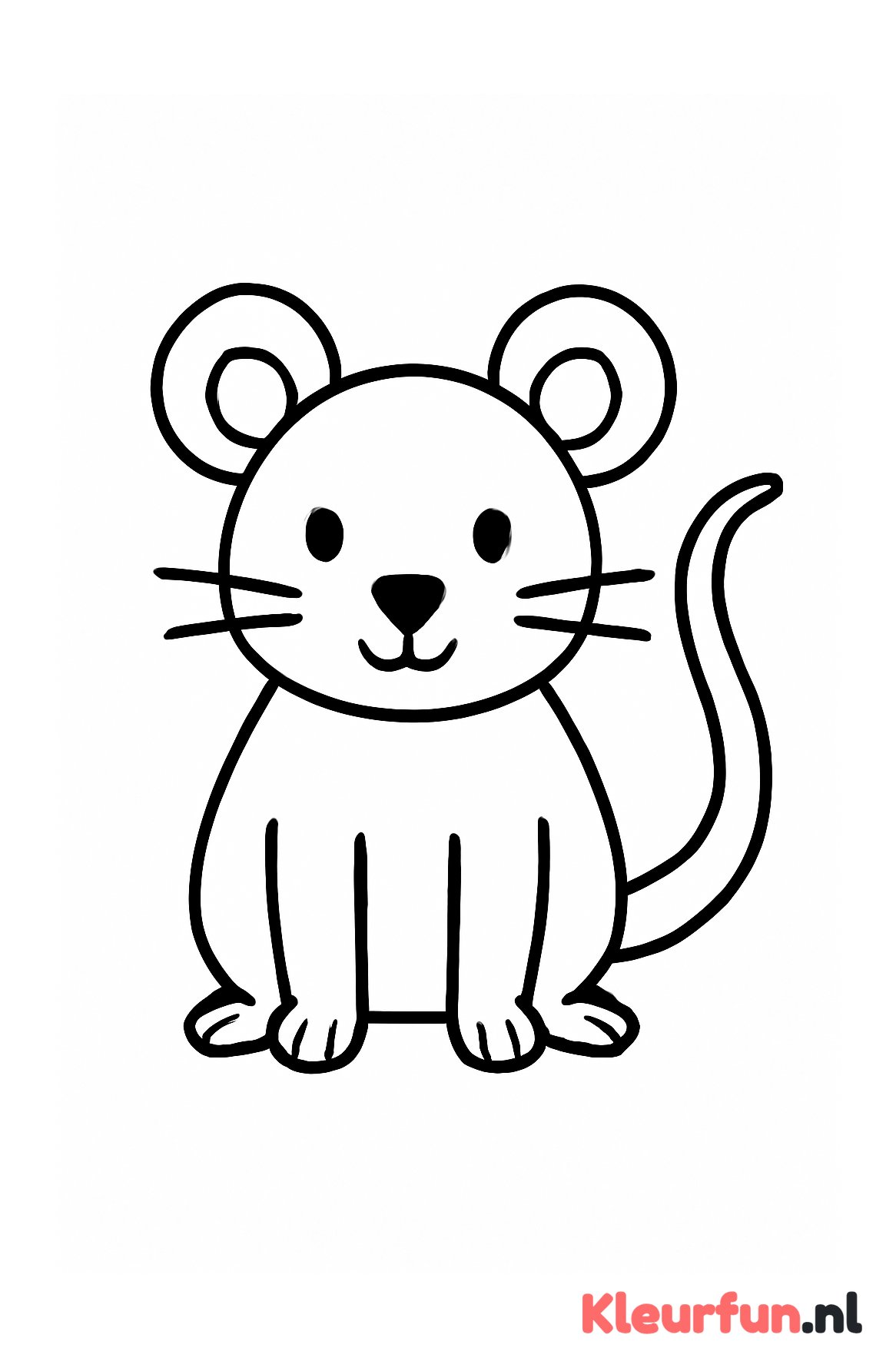 Schattige eenvoudige rat