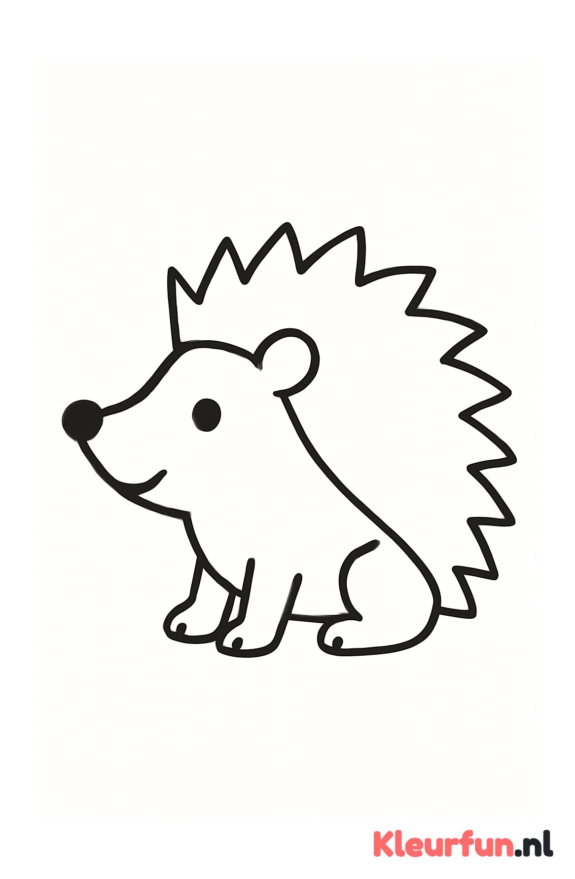 Schattige grote egel