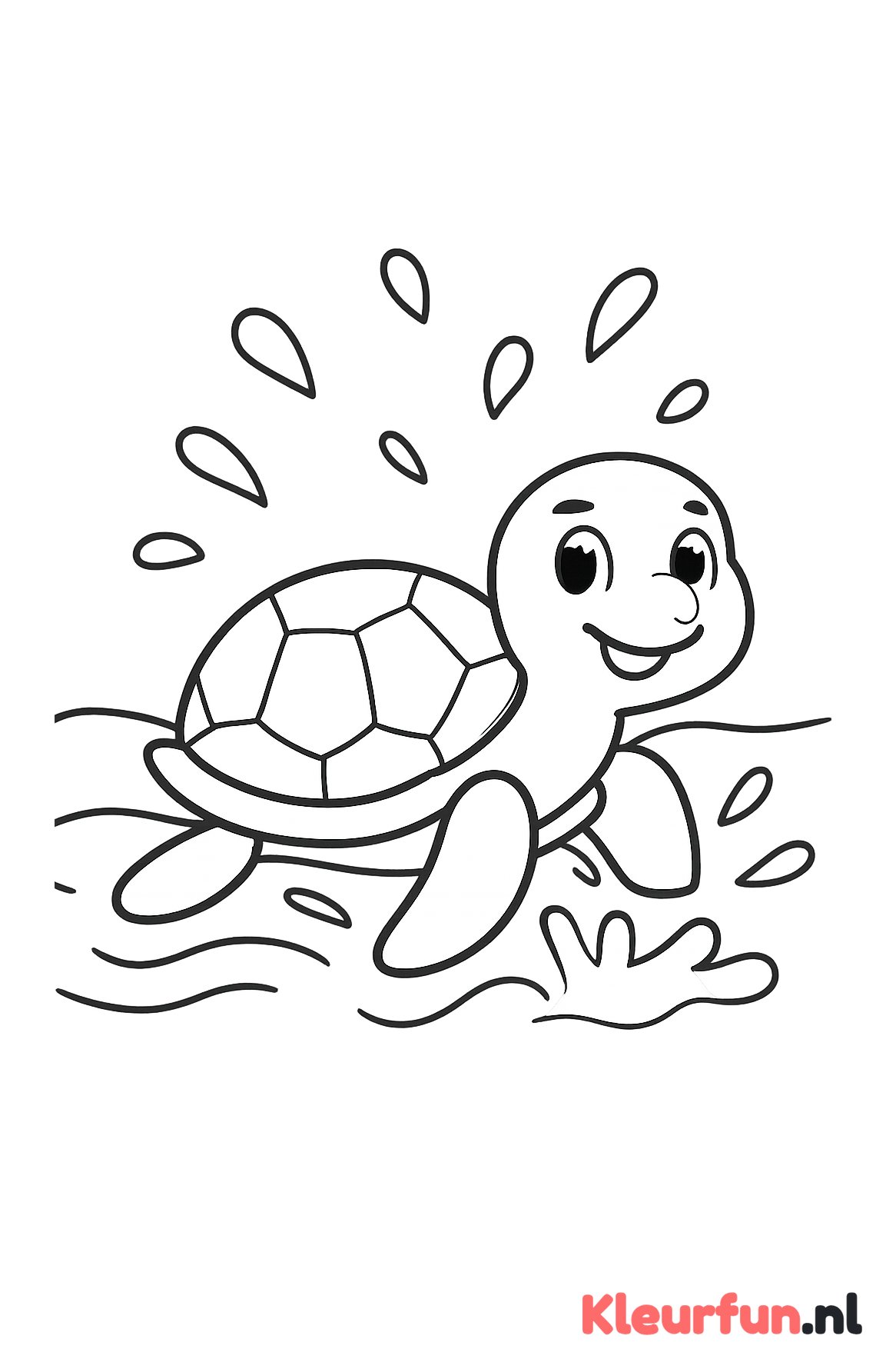 Schildpad in de sloot