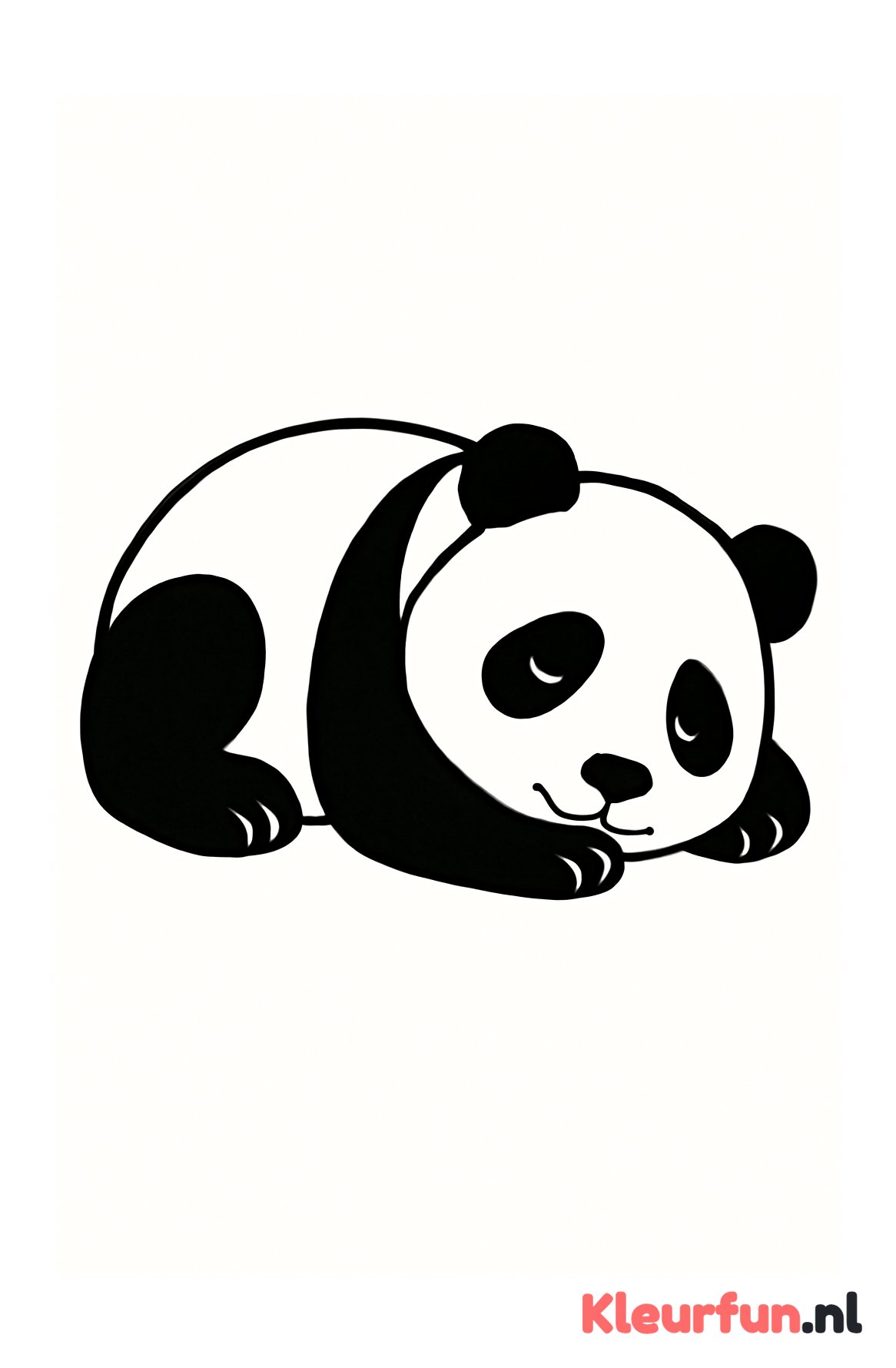 Slapende panda