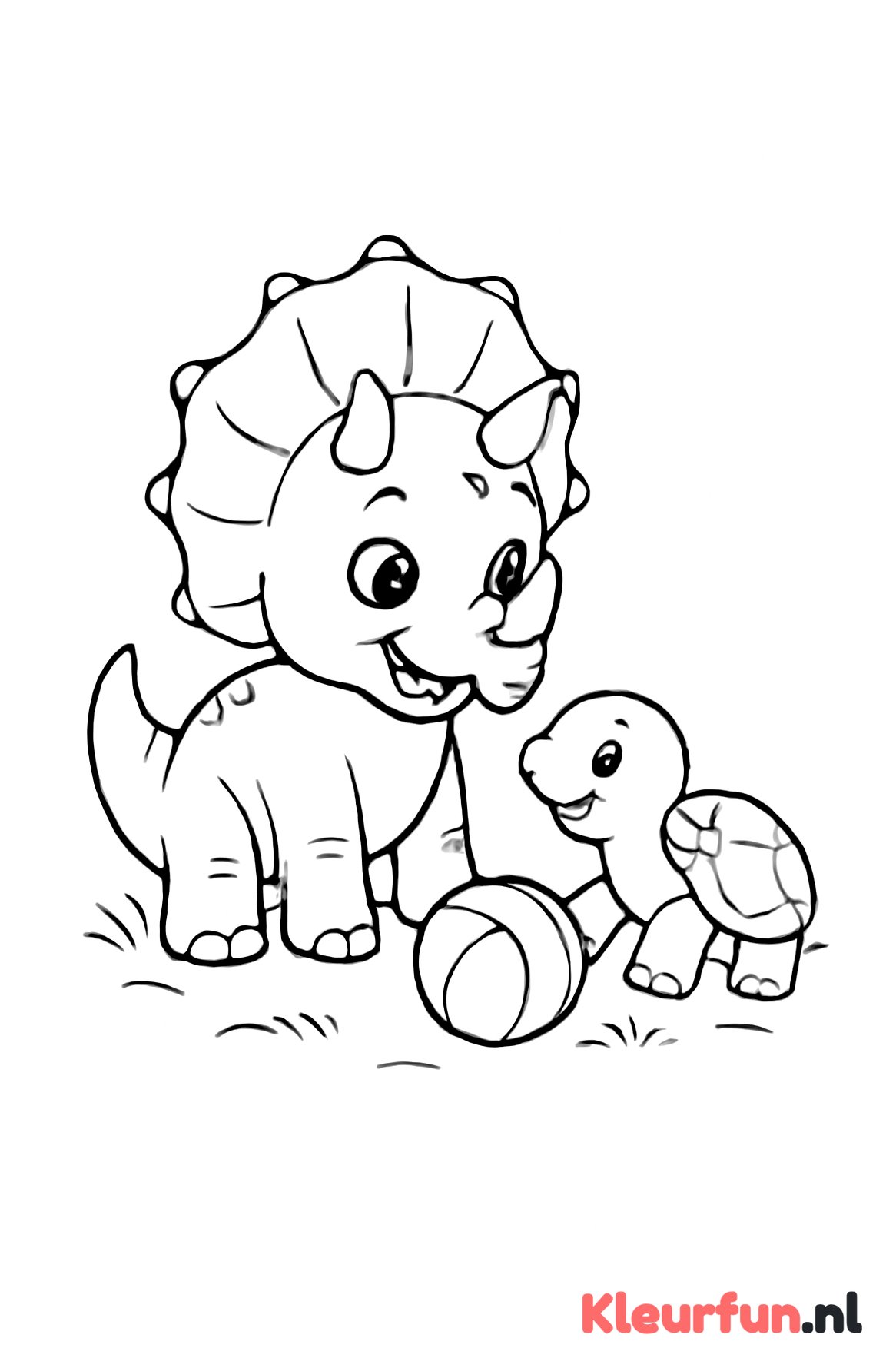 Speelende Triceratops