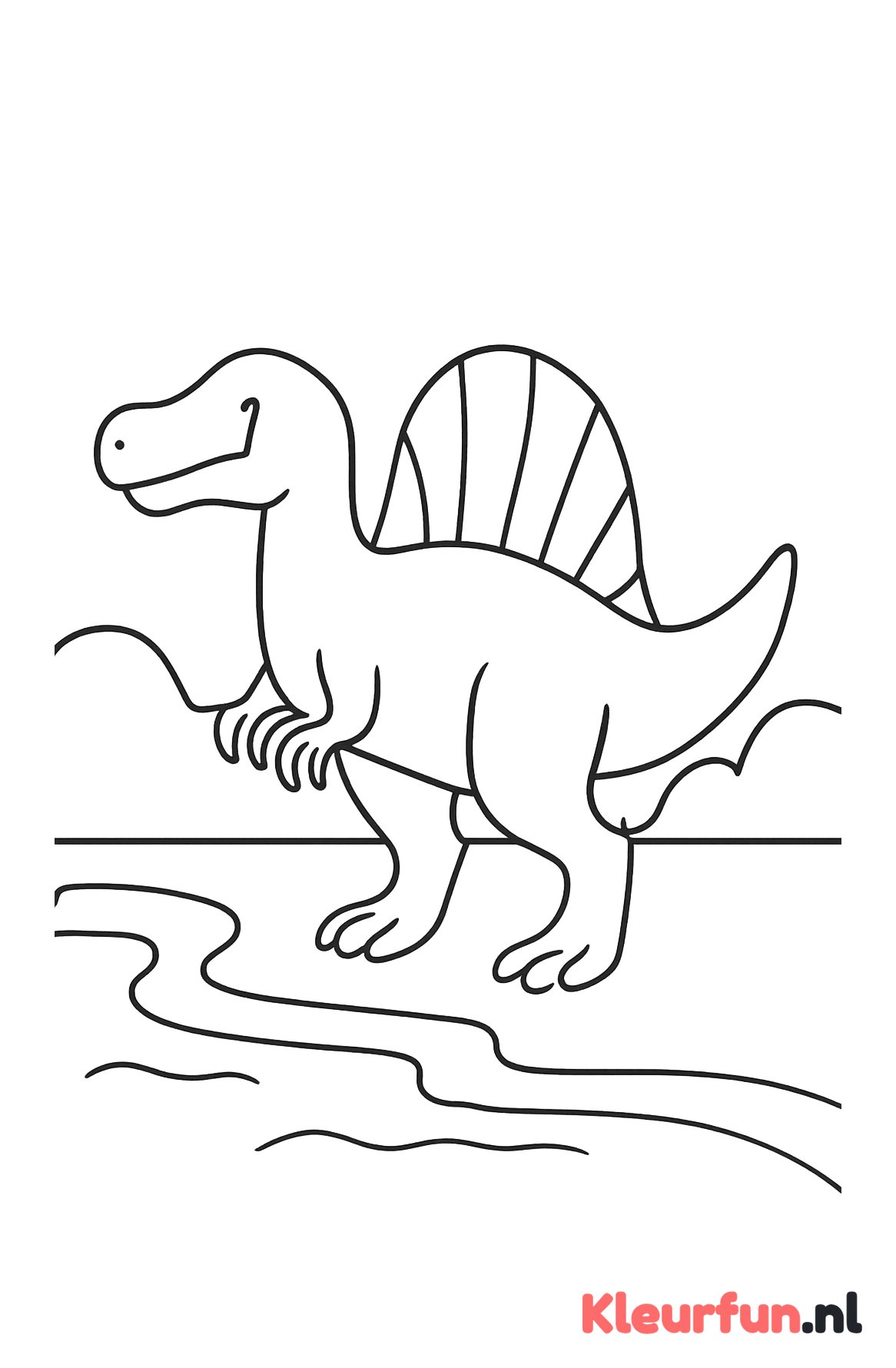 Spinosaurus bij het Water