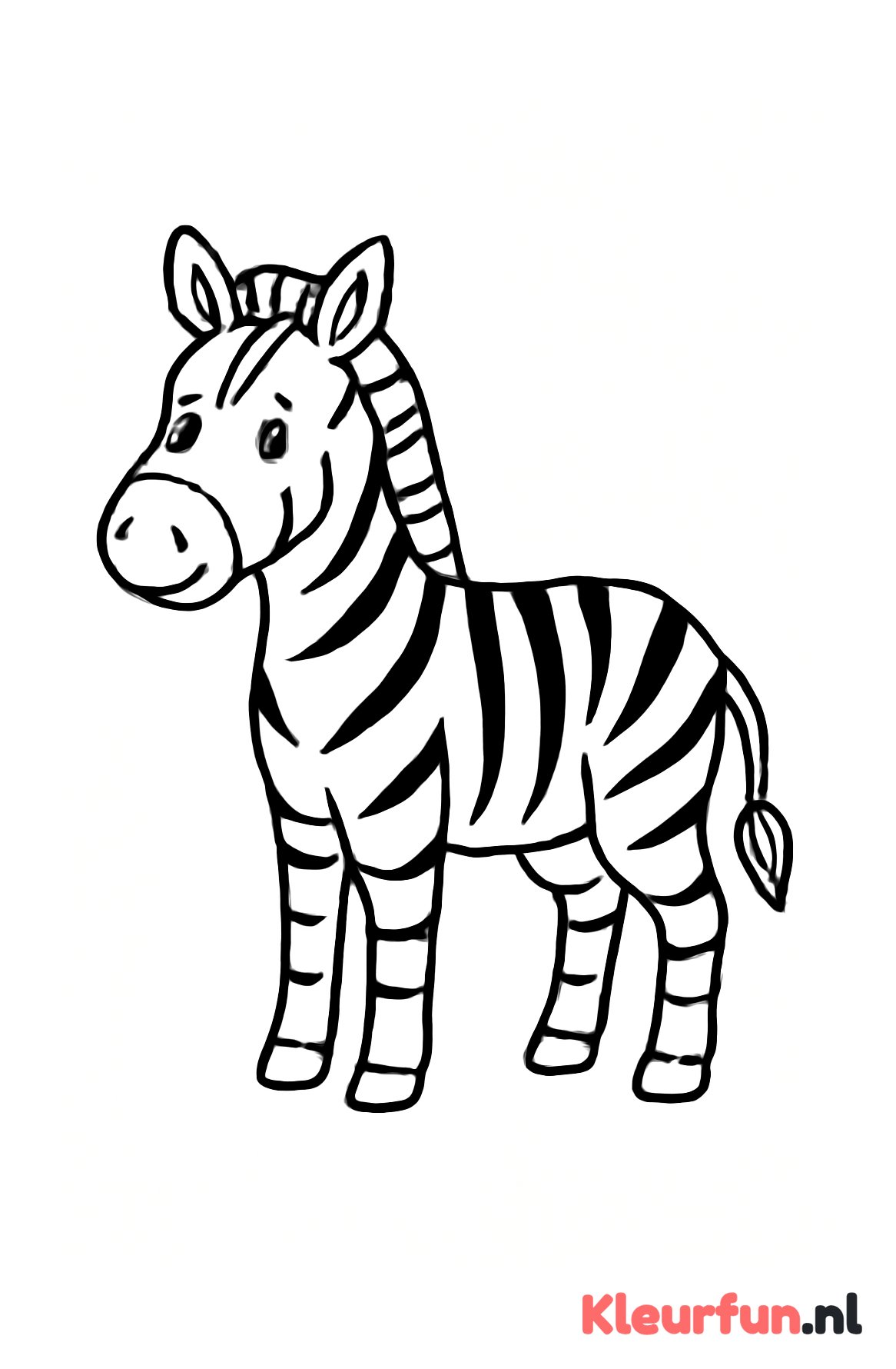 Staande Zebra
