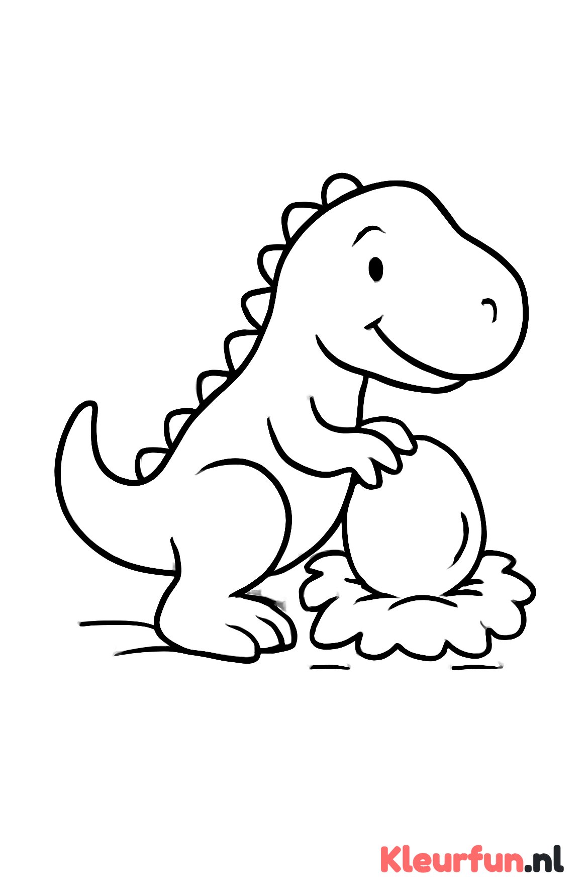 T-Rex beschermt het ei