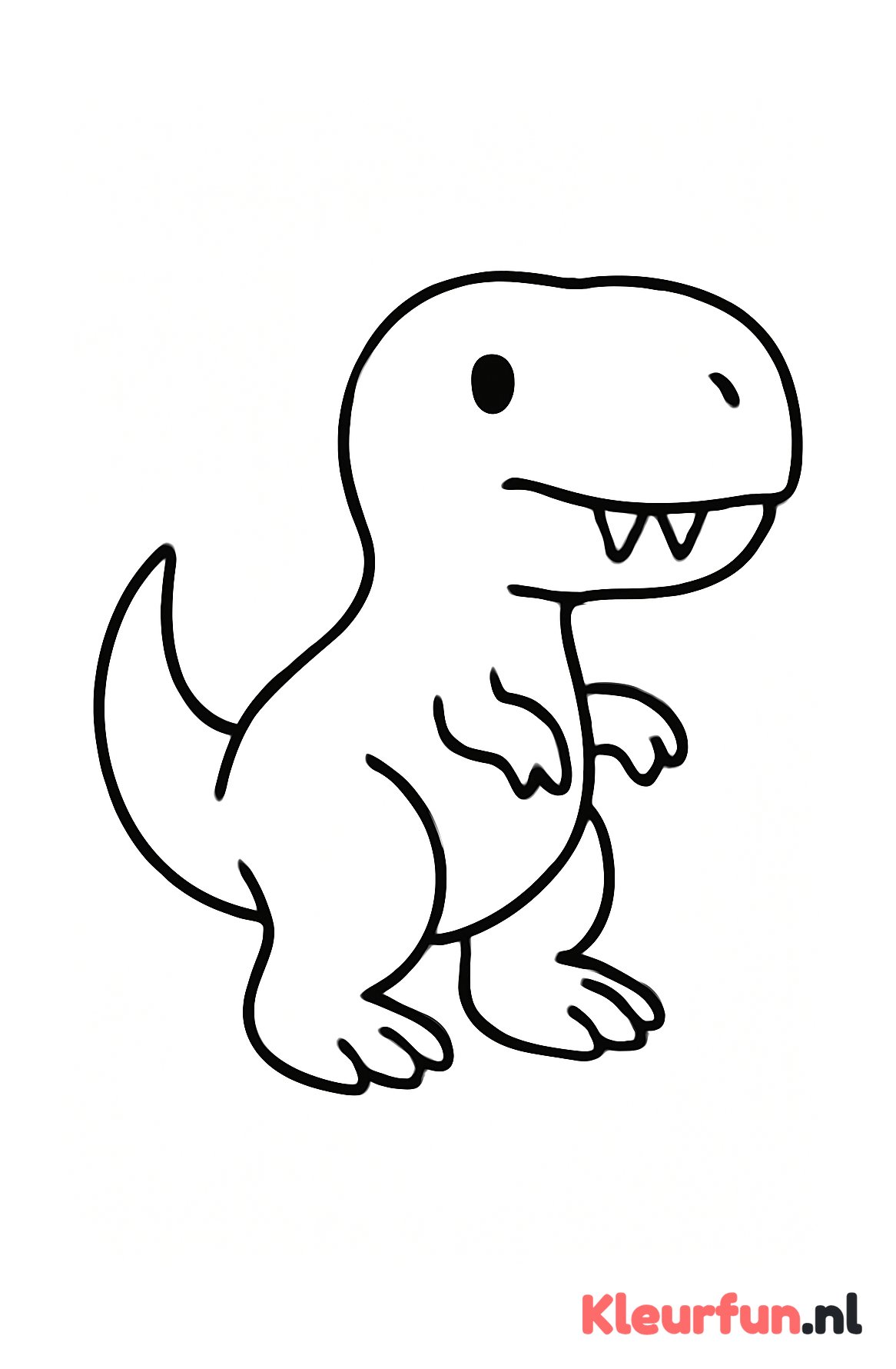 T-Rex kop met grote vormen