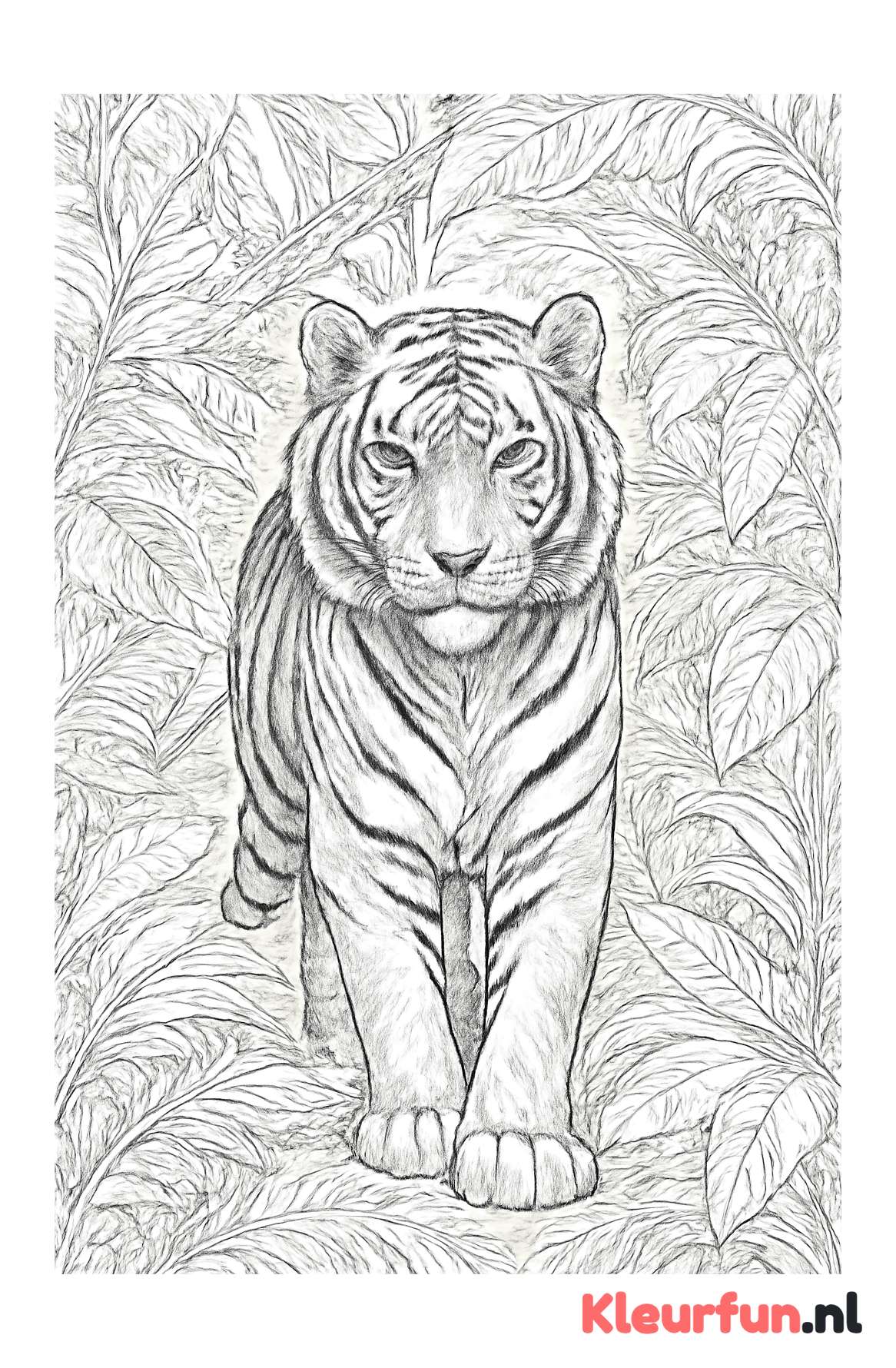 Tijger in de jungle