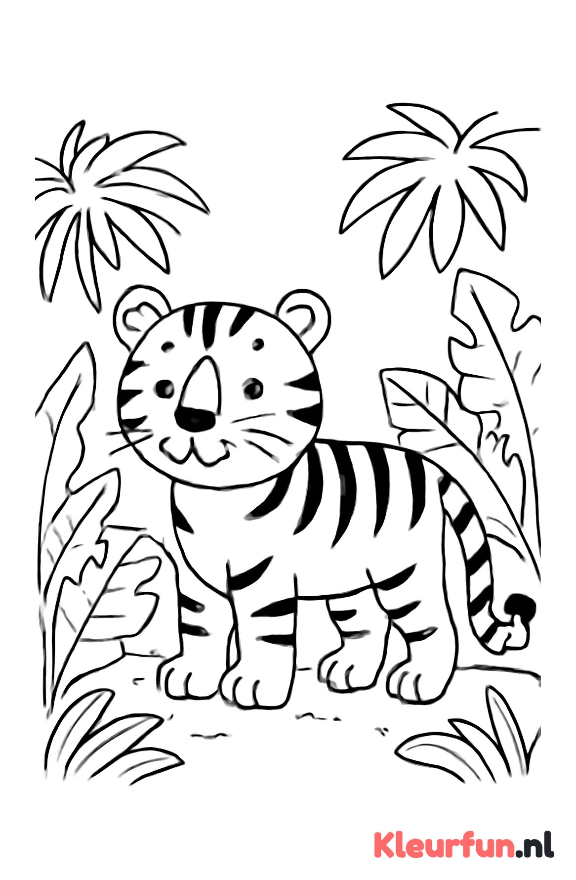 Tijger in de jungle