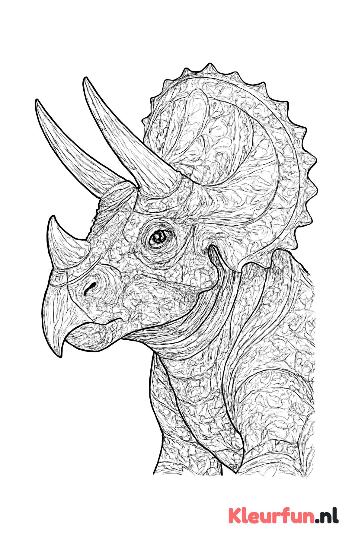 Triceratops Hoofd Close-up
