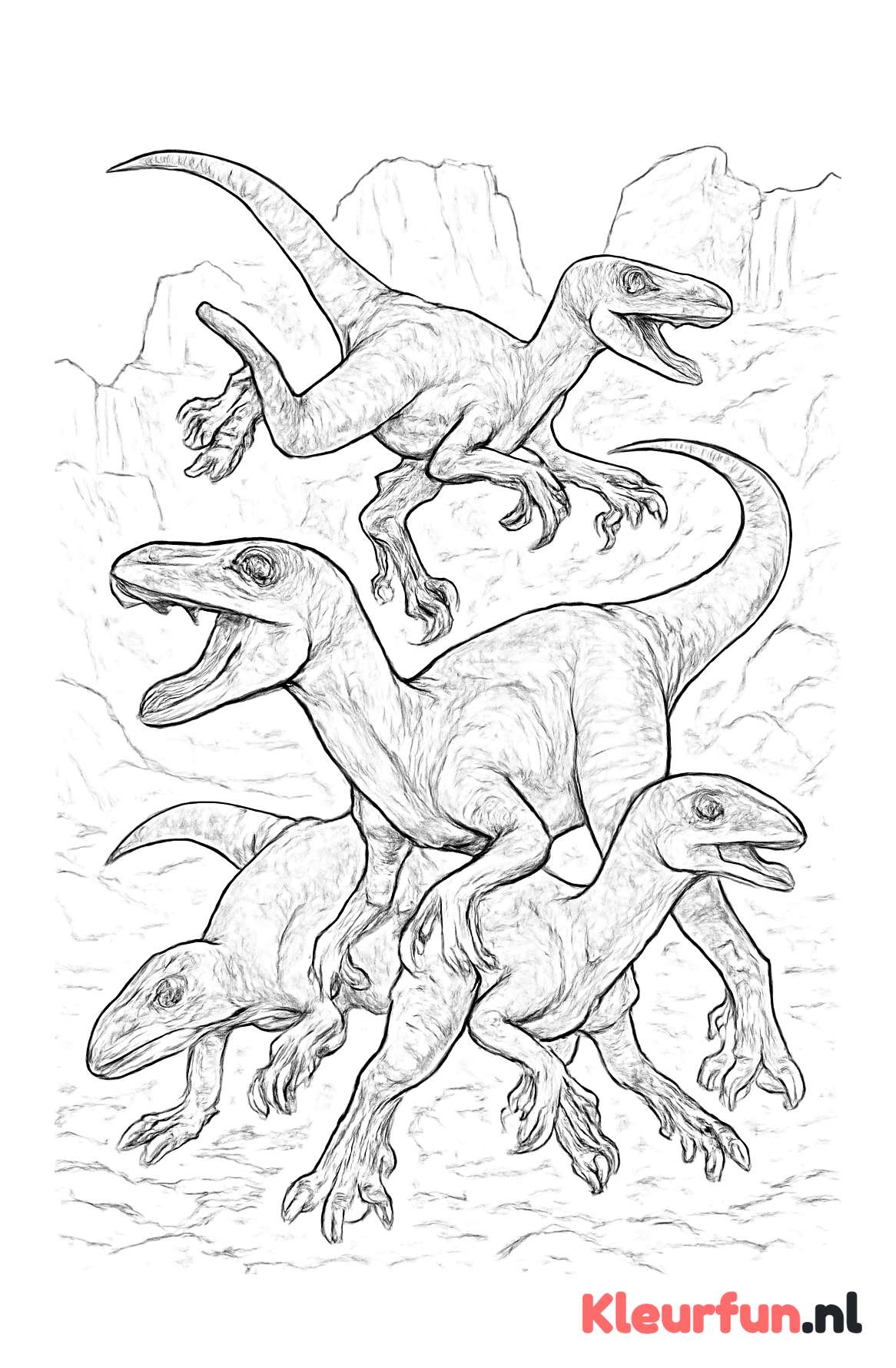 Velociraptors in actie
