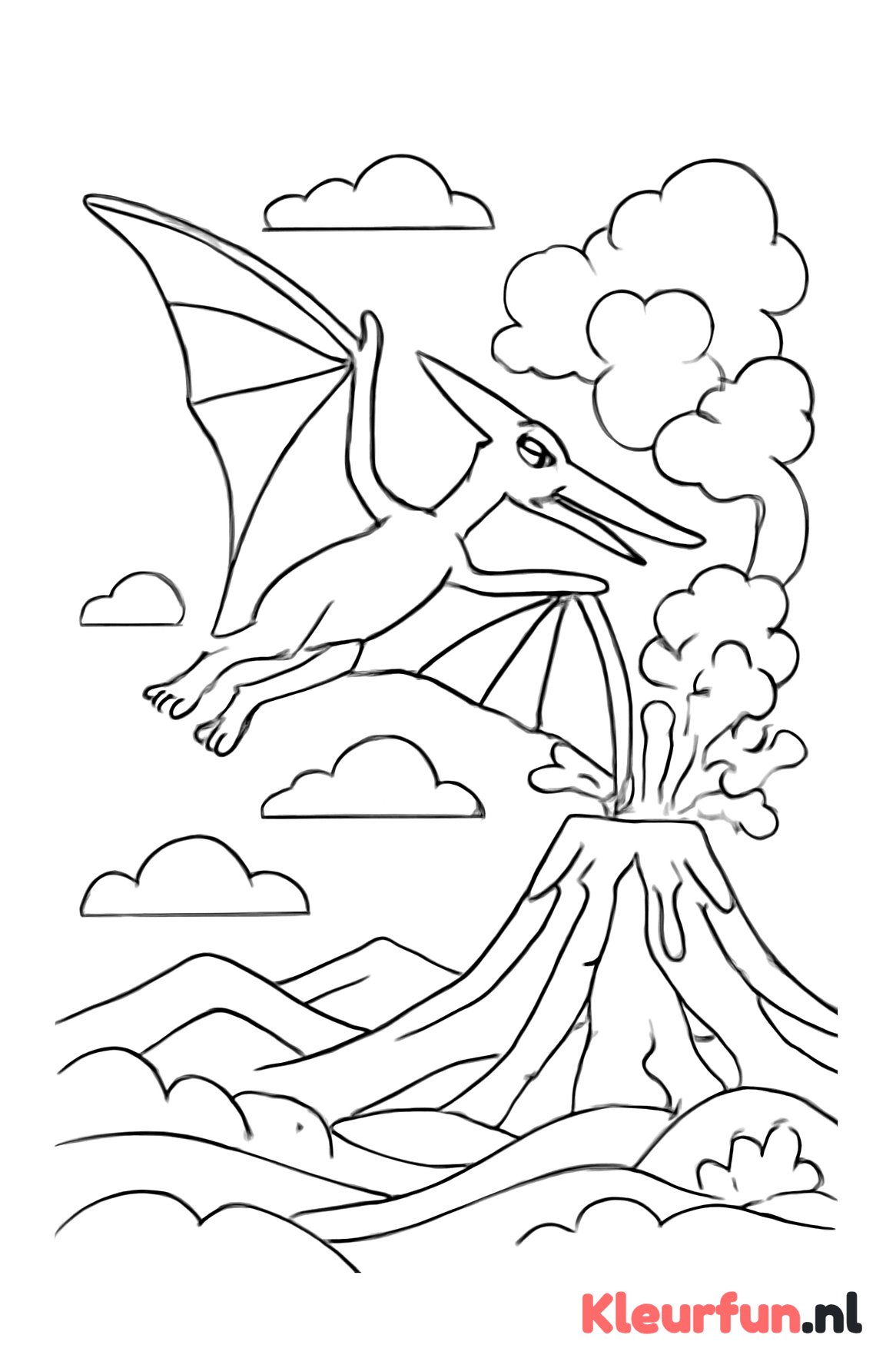 Vliegende Pterodactylus