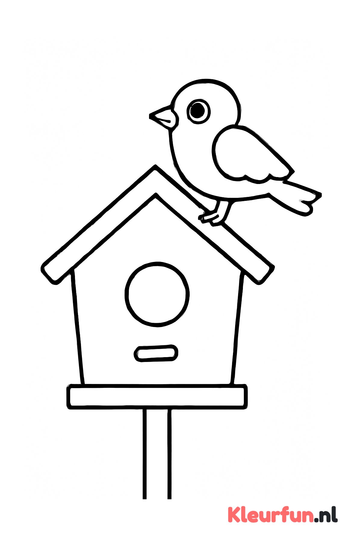 Vogelhuisje met Vogel
