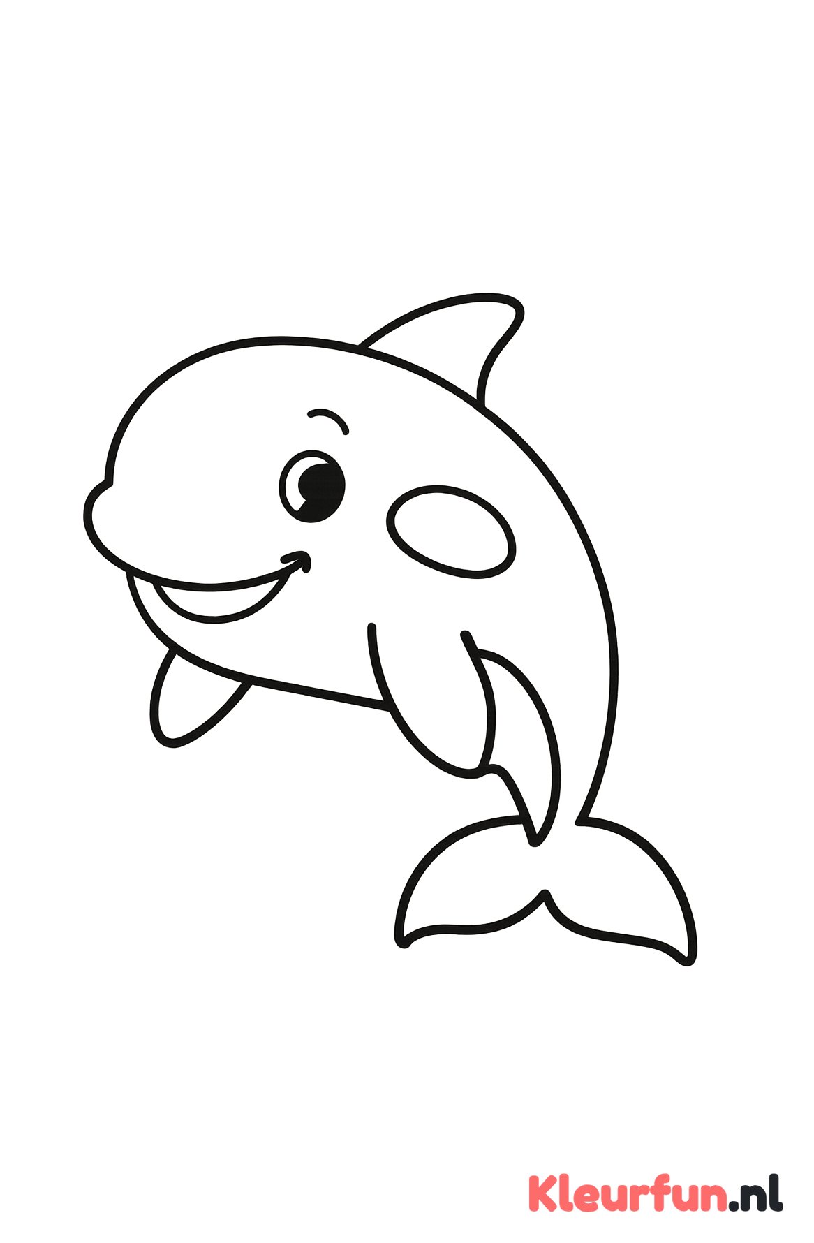 Vriendelijke orka, eenvoudig ontwerp