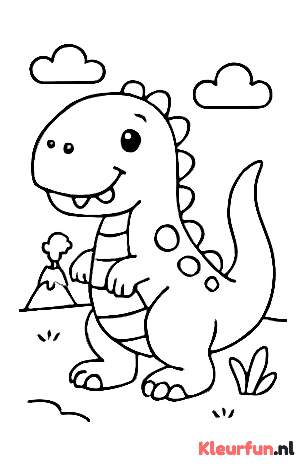 Vriendelijke T-Rex voor peuters
