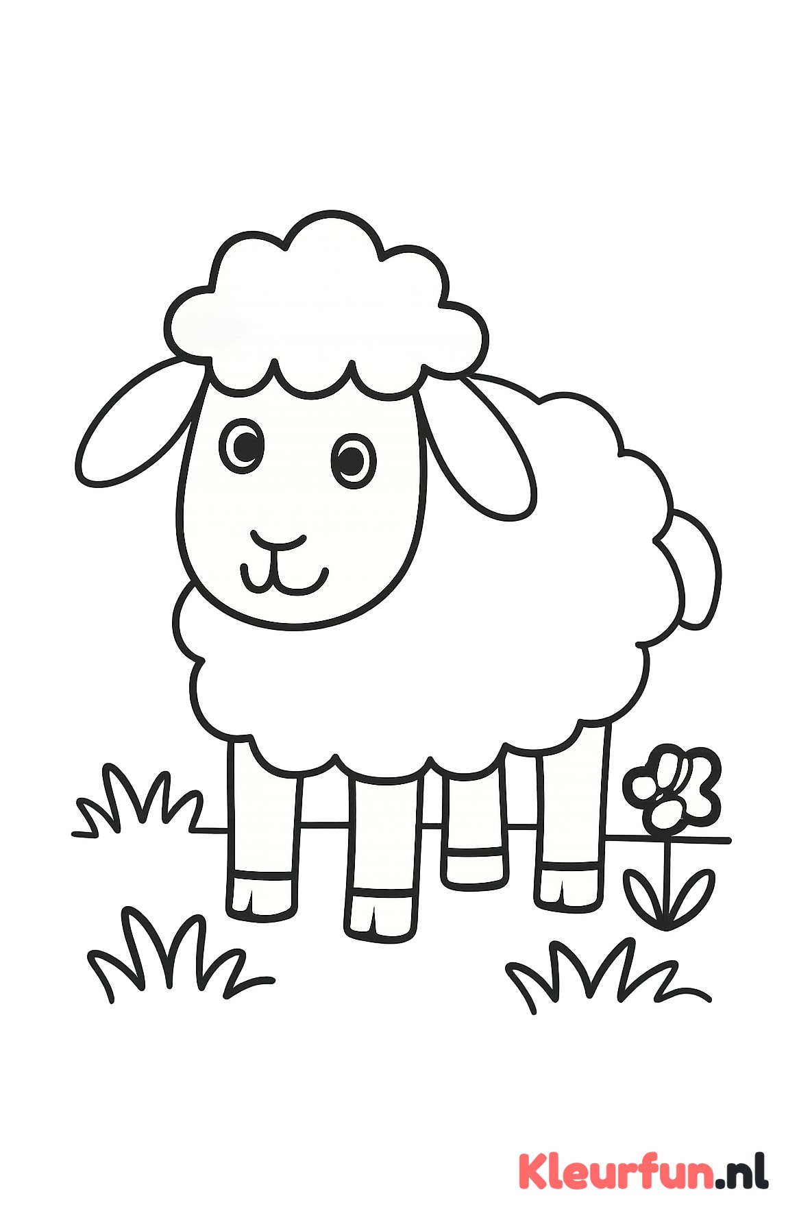 Vrolijk Schaap in het Weiland