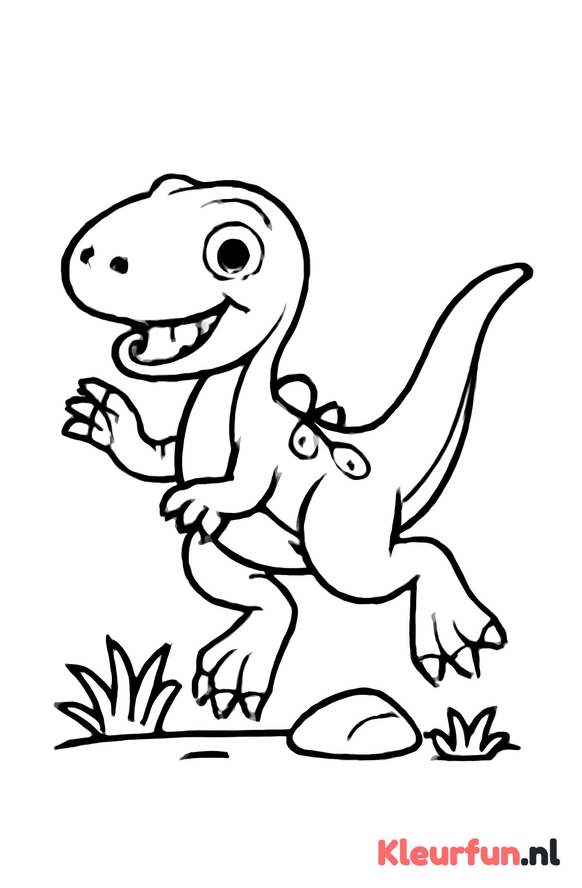 Vrolijke Velociraptor