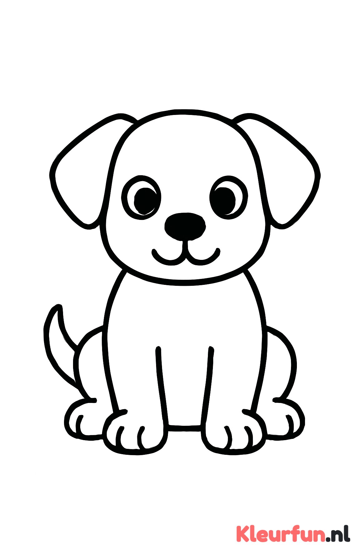 Zittende puppy