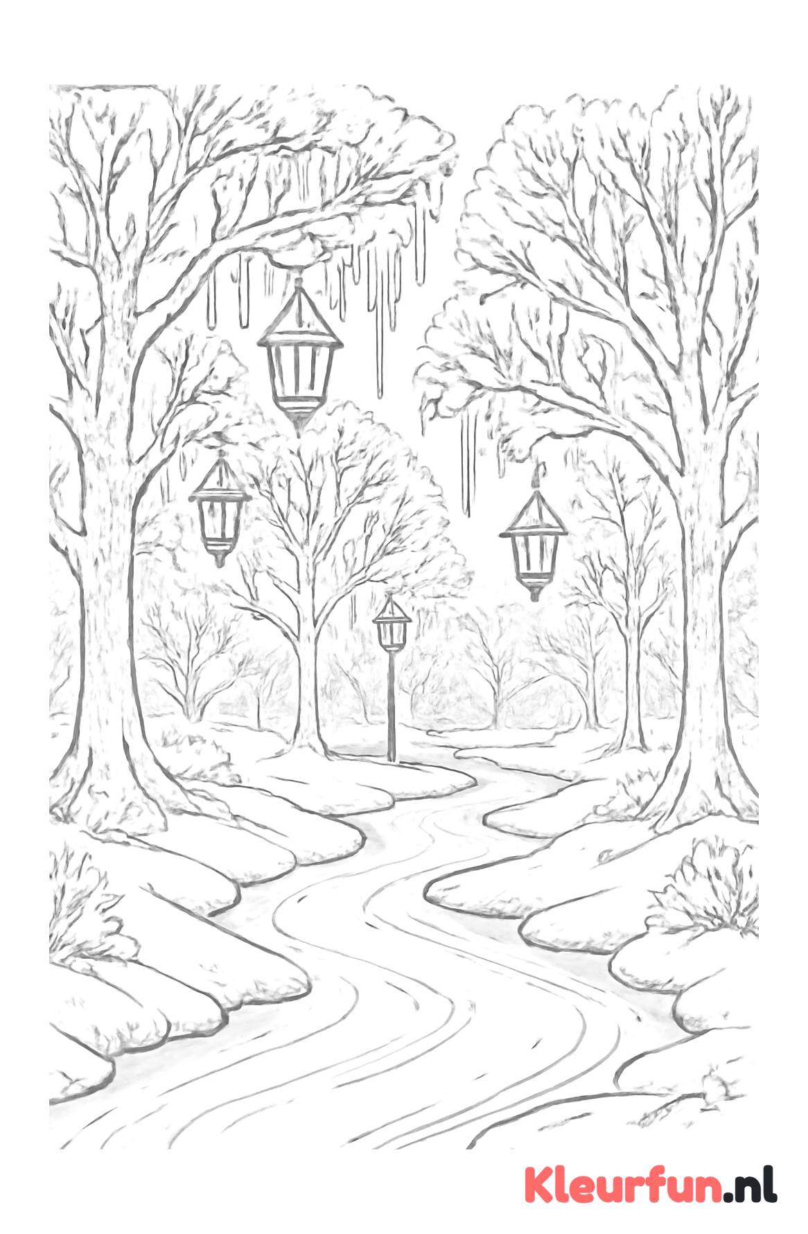 Betoverend winterlandschap