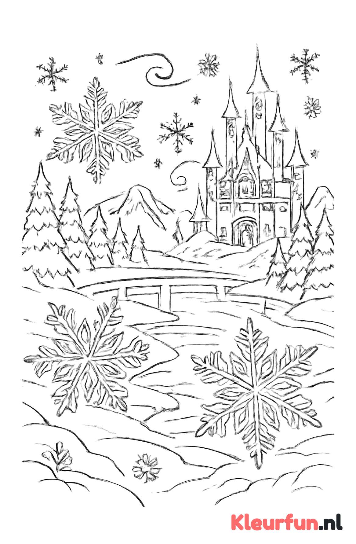 Betoverd winterlandschap
