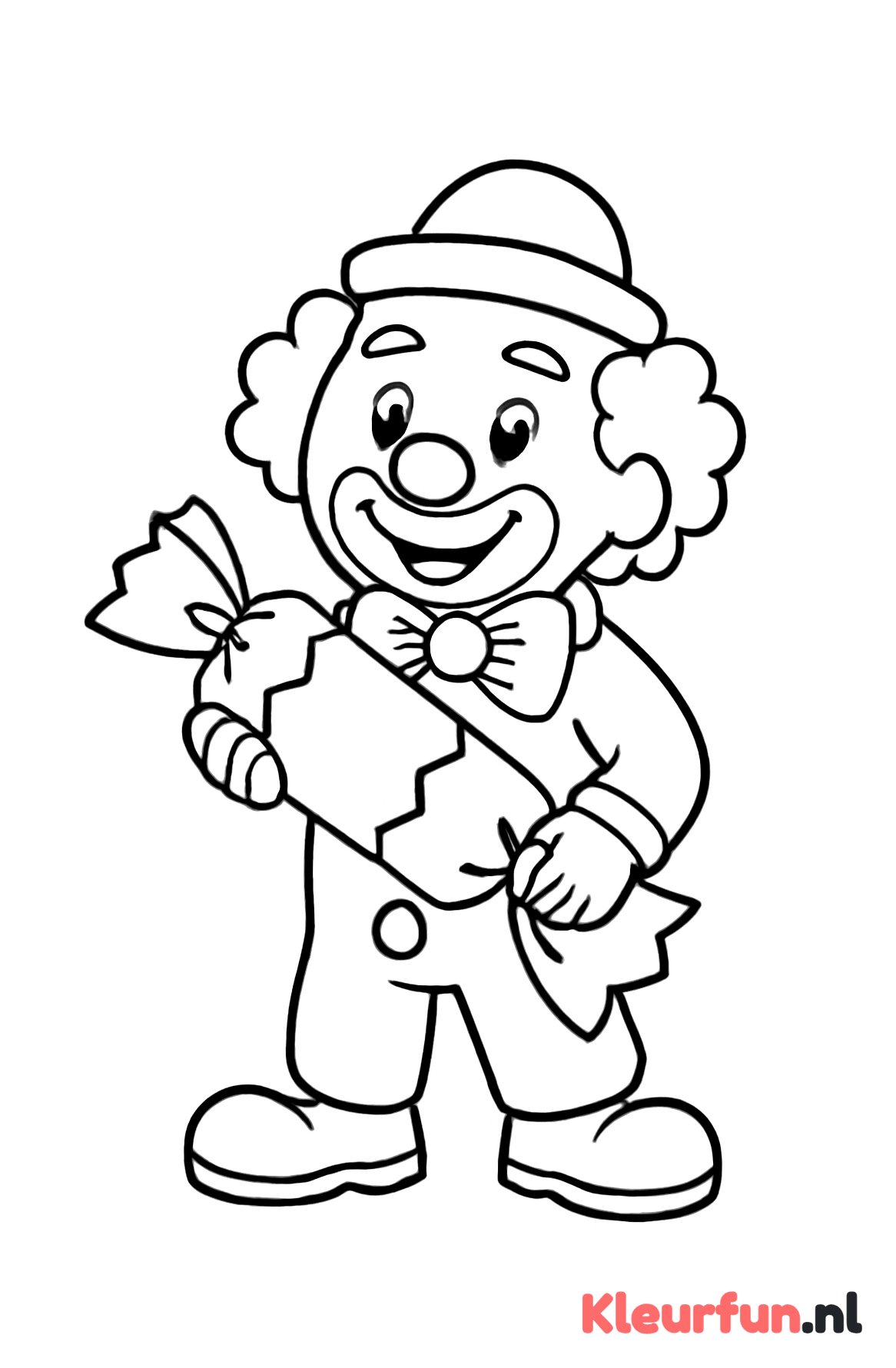 Clown met pretkraker