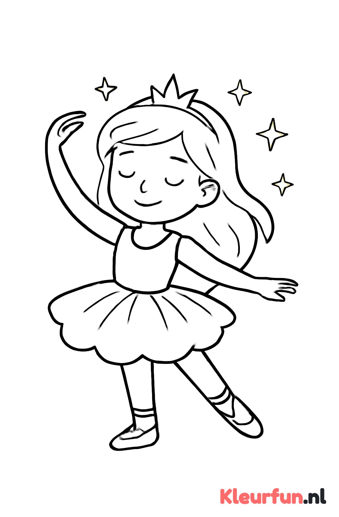 Dansende prinses met sterren