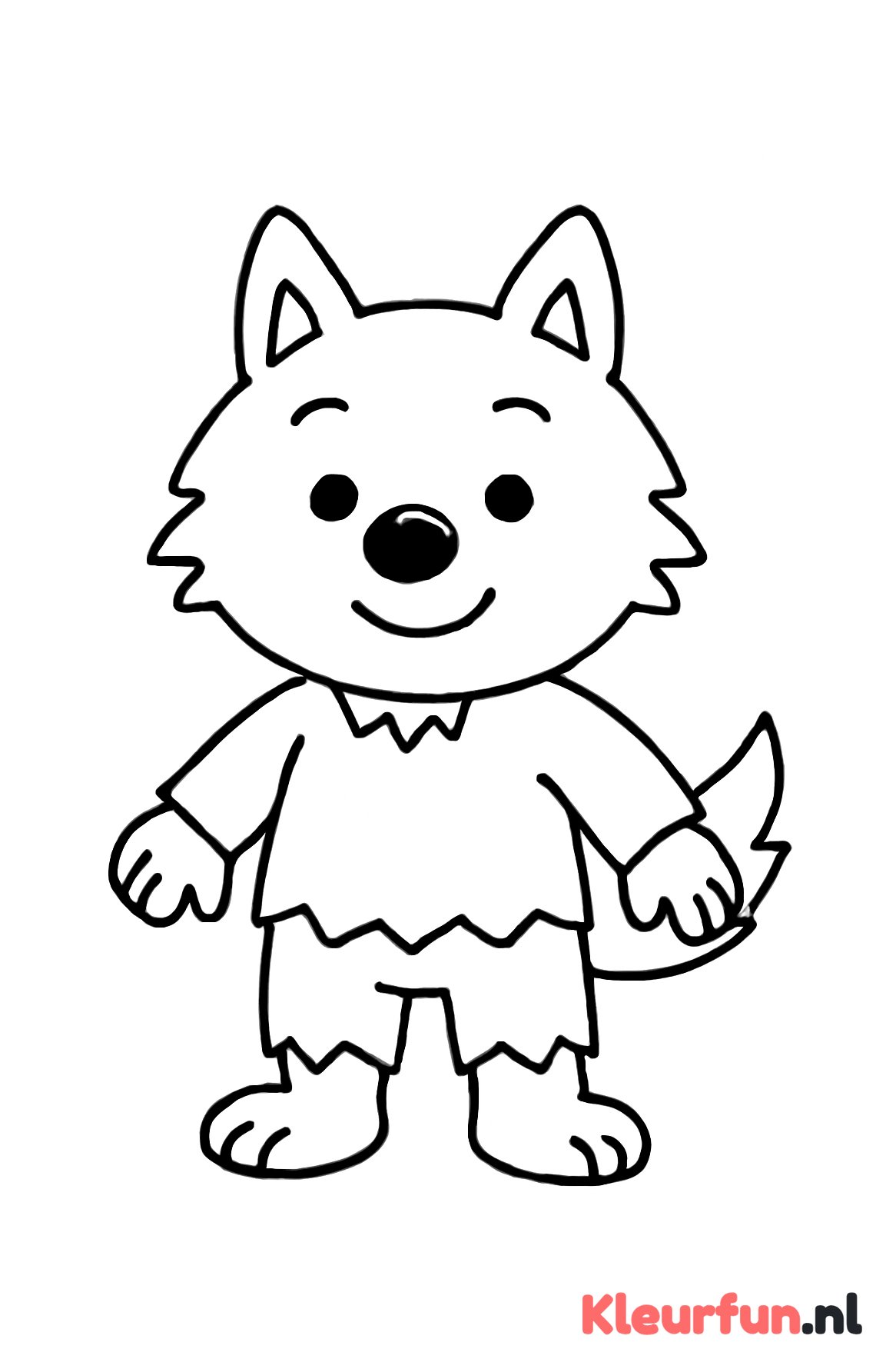 Dolfje weerwolfje stijl voor peuters