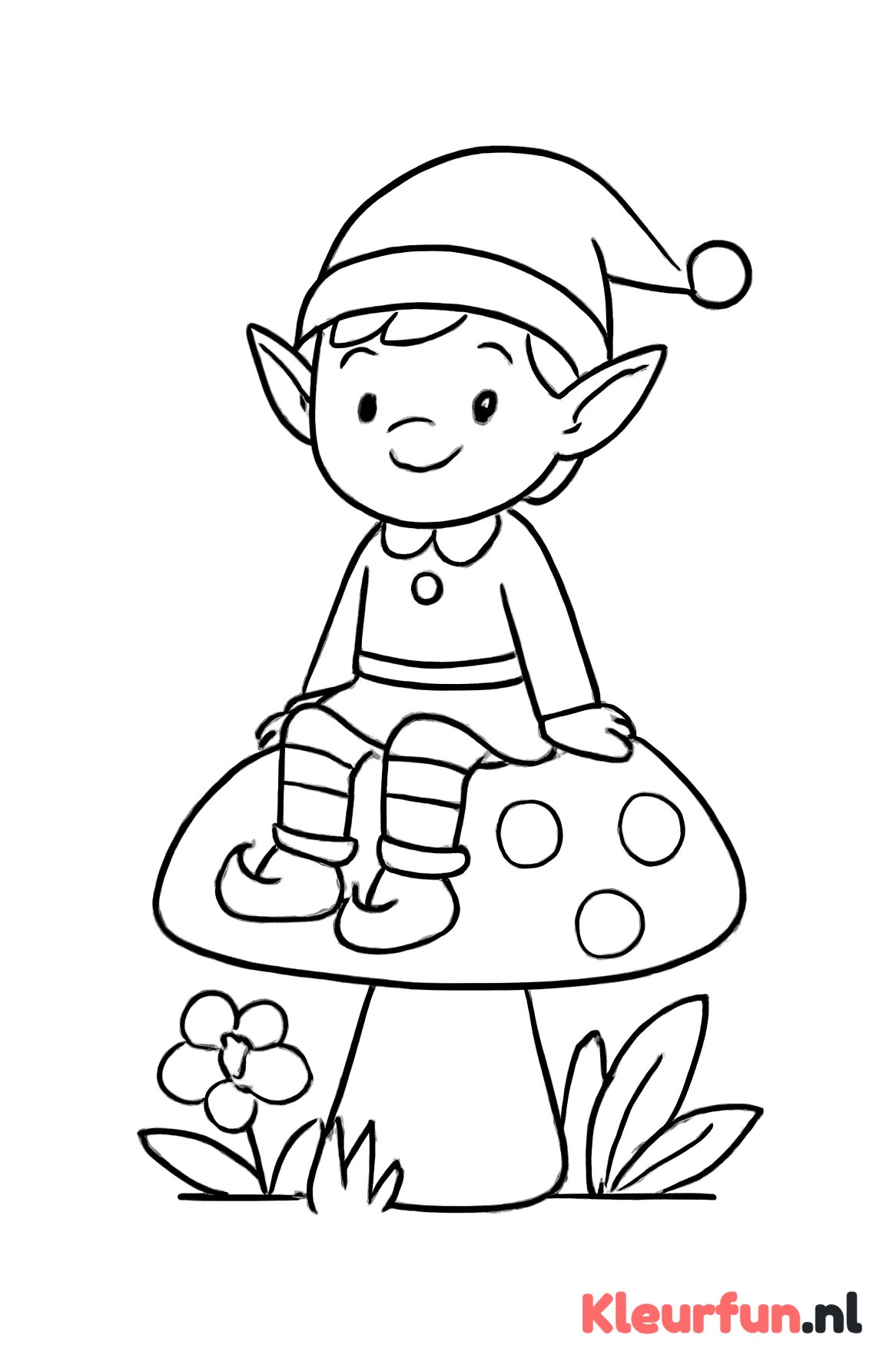 Elfje op Paddenstoel