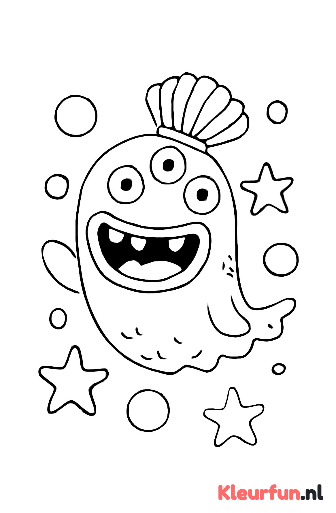 Grappig Zeemonster