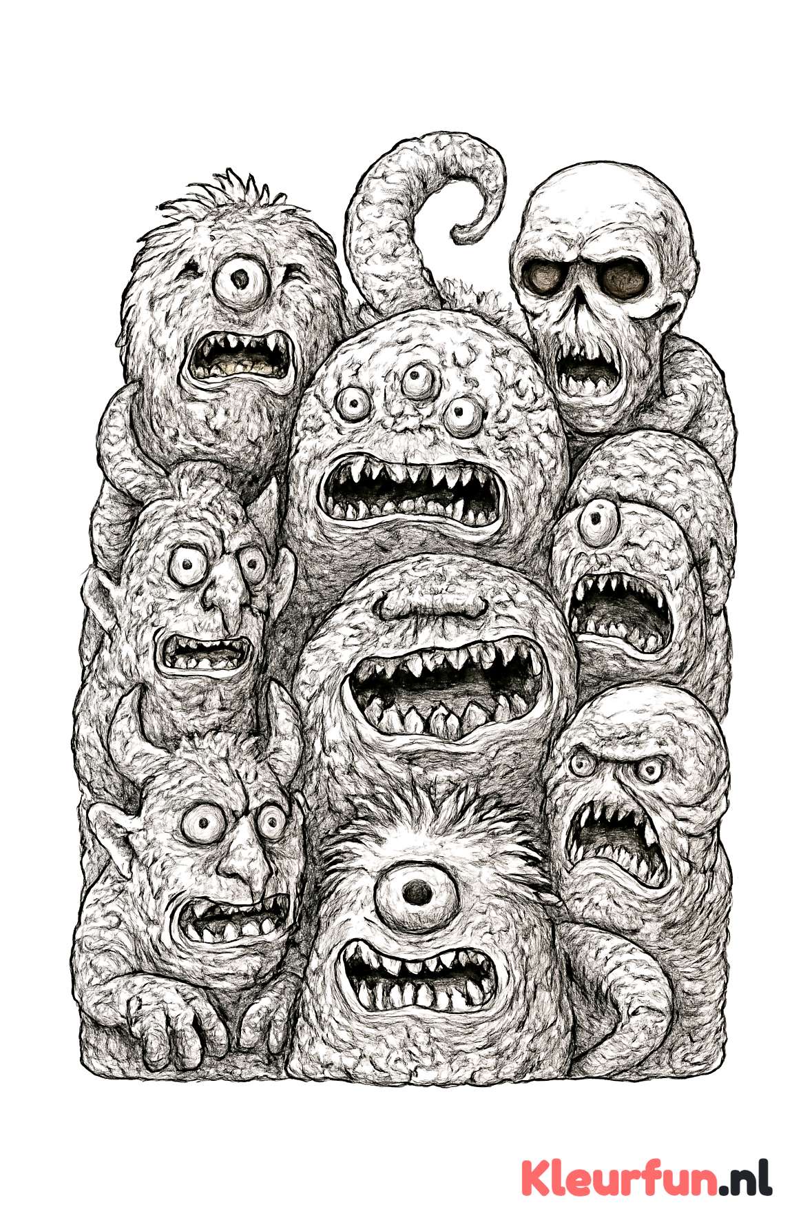 Groep Groteske Monsters