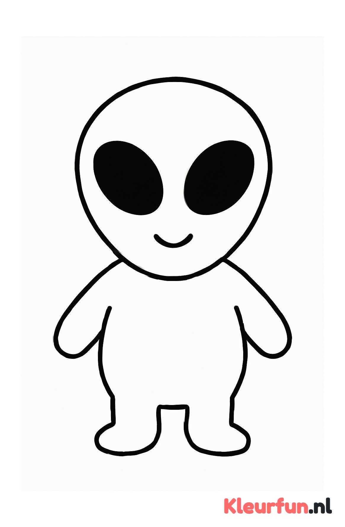 Grote eenvoudige alien