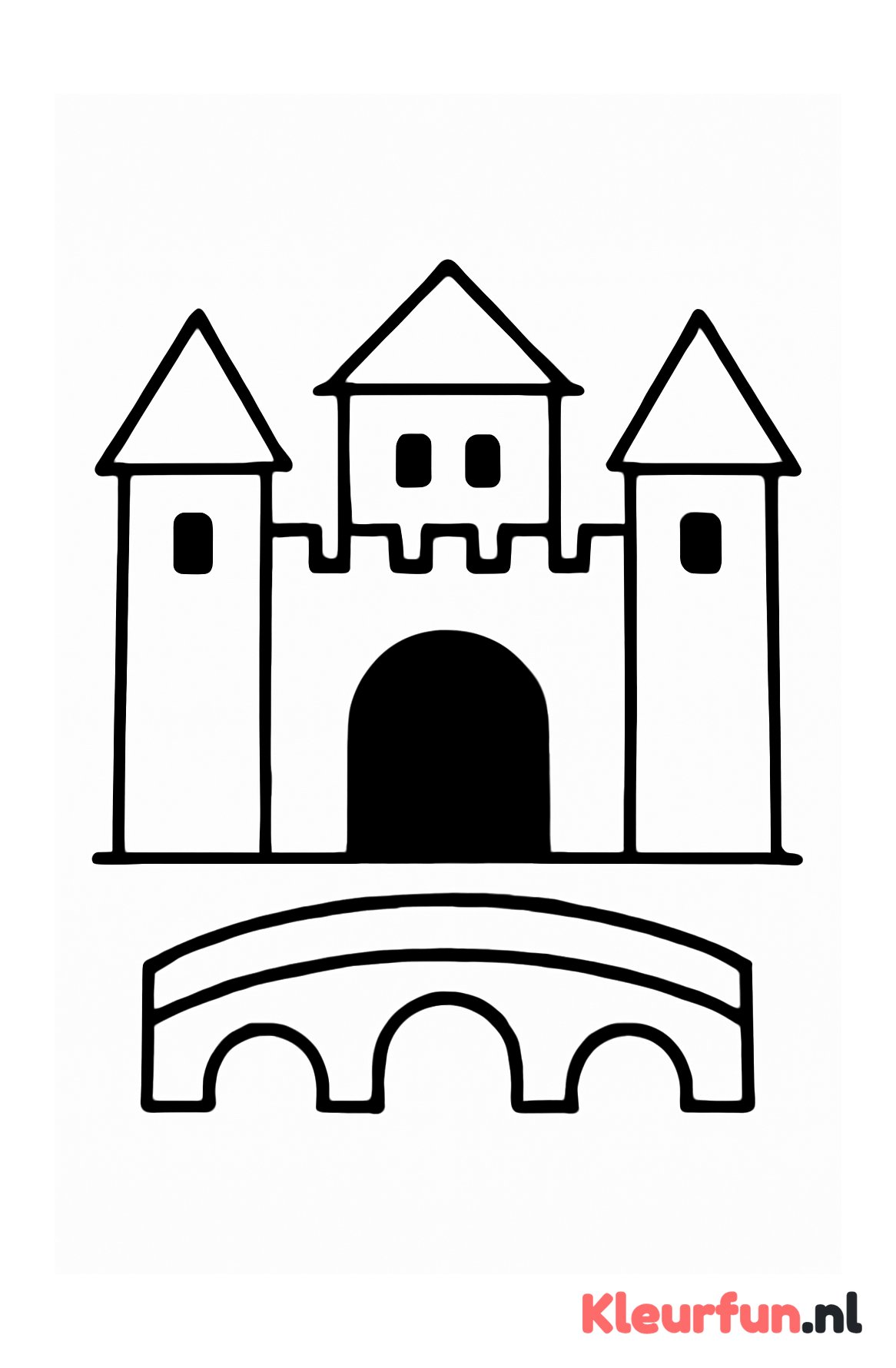 Kasteel met boogbrug