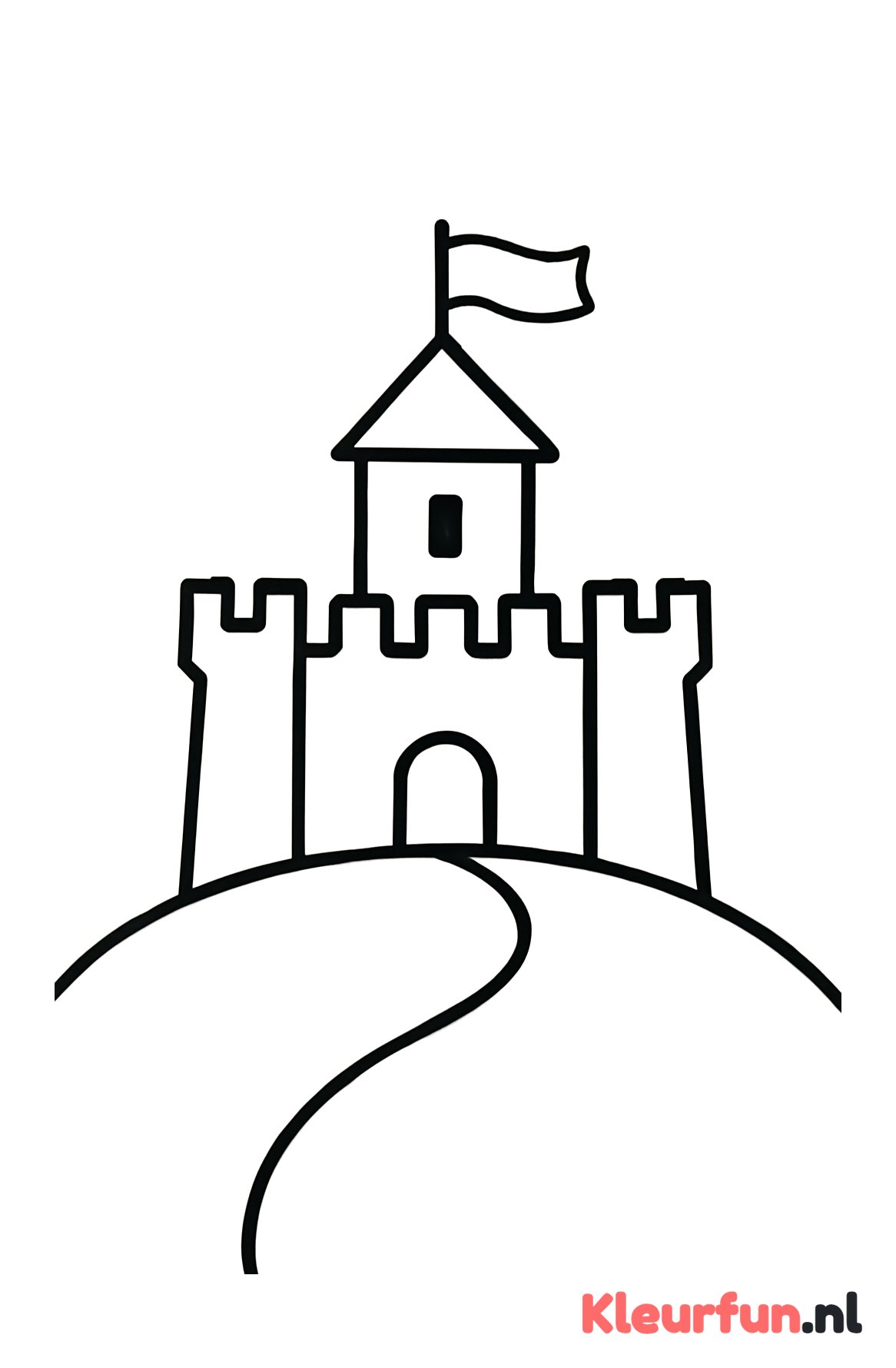 Kasteel op heuvel
