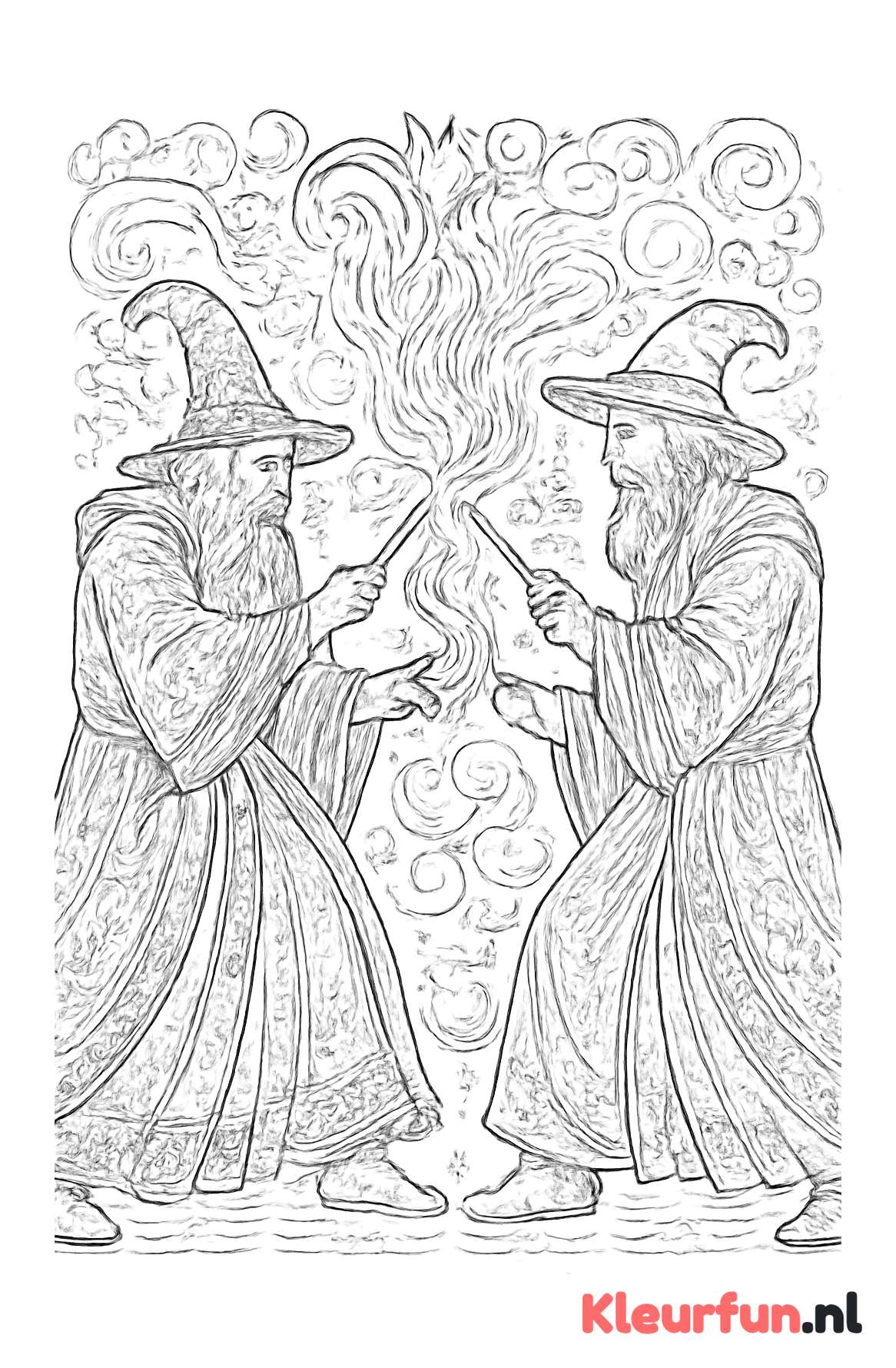 Magisch duel tussen tovenaars