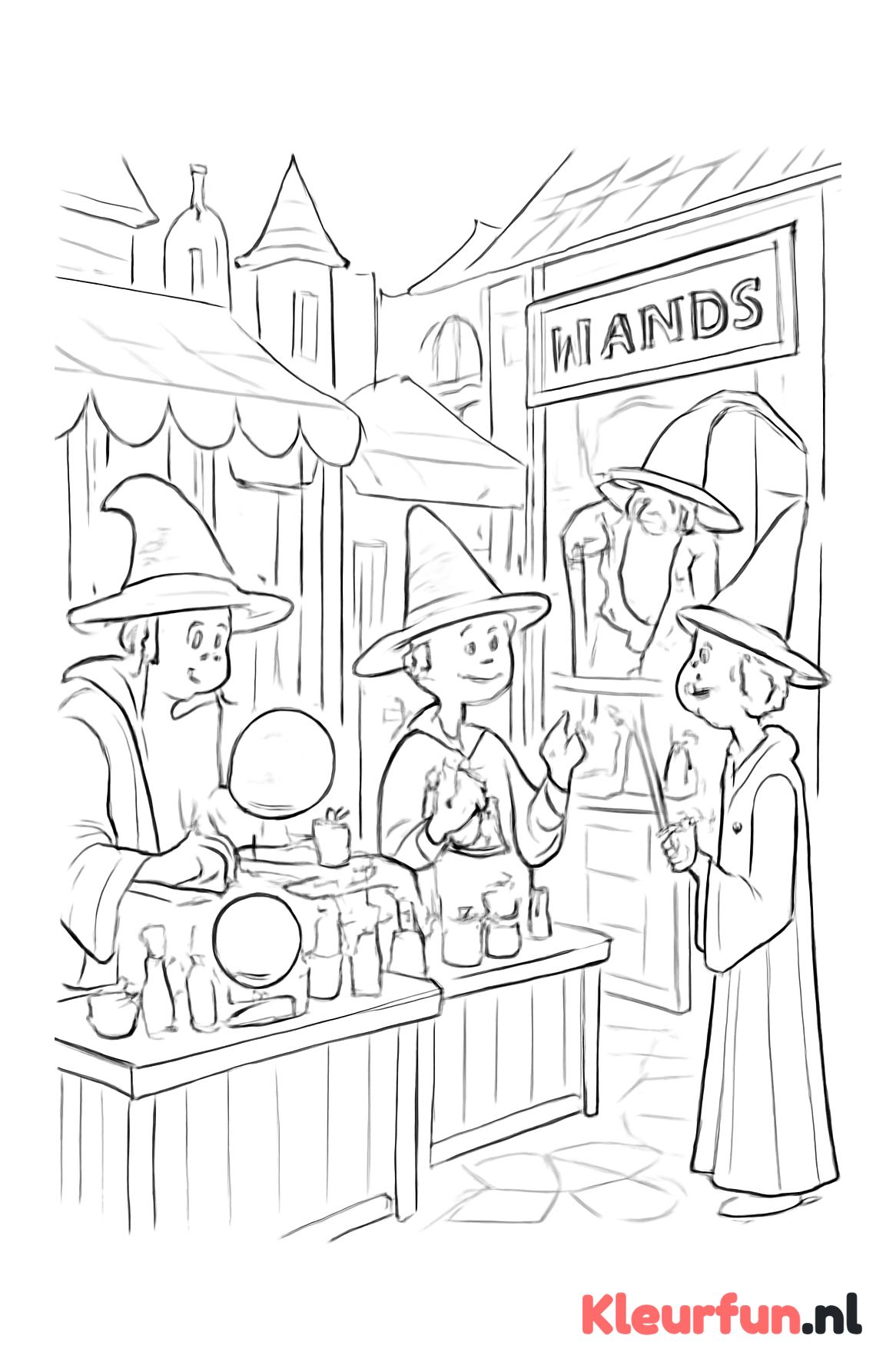 Magische markt voor tovenaars