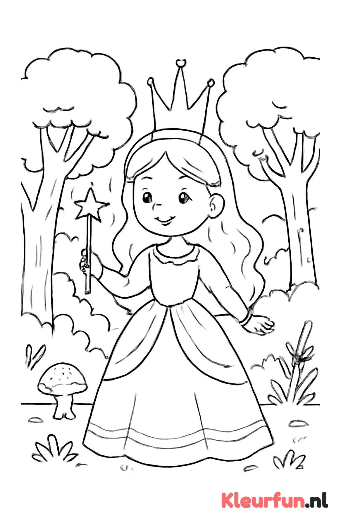 Prinses in het sprookjesbos