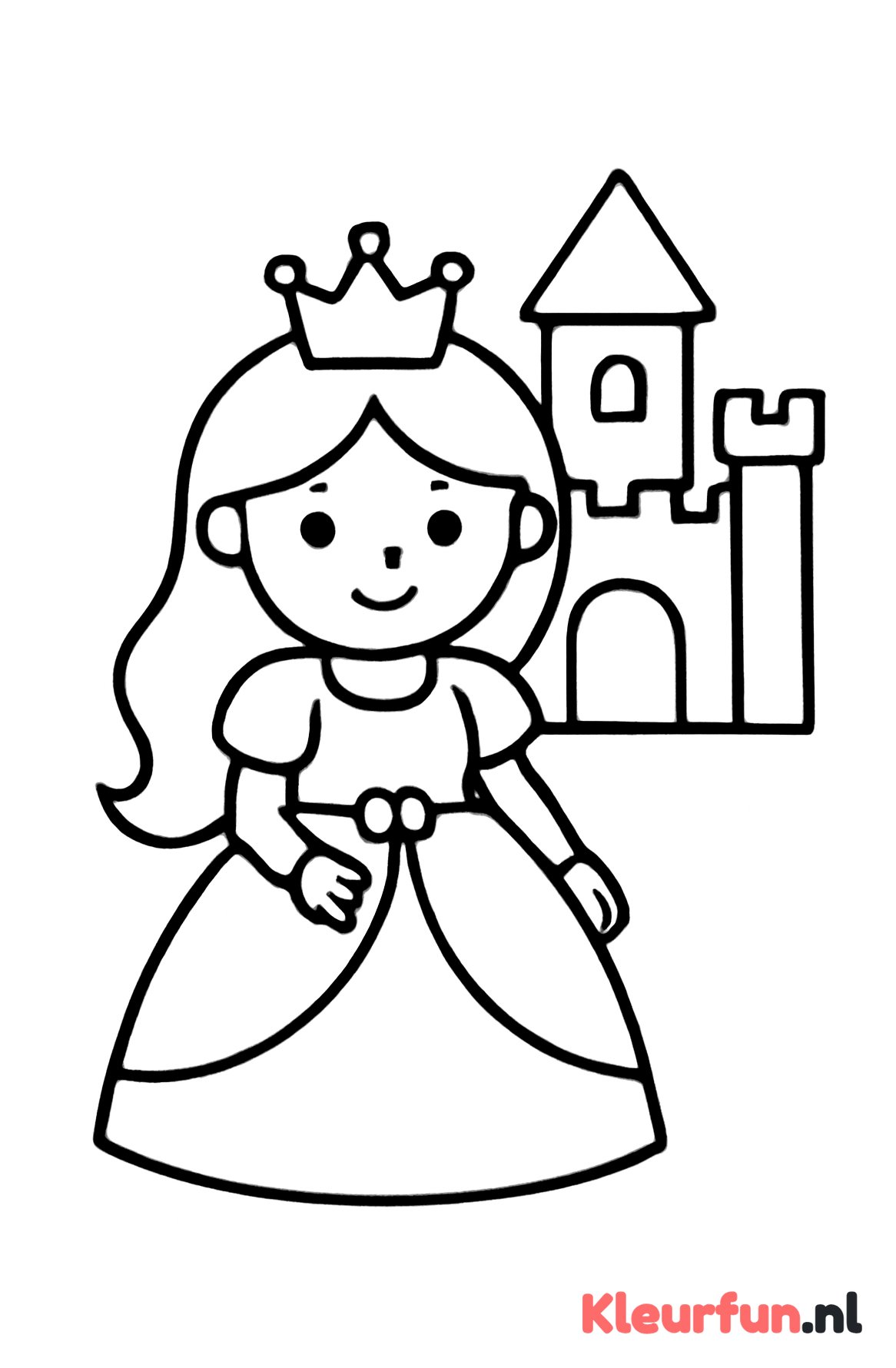Prinses met kasteel