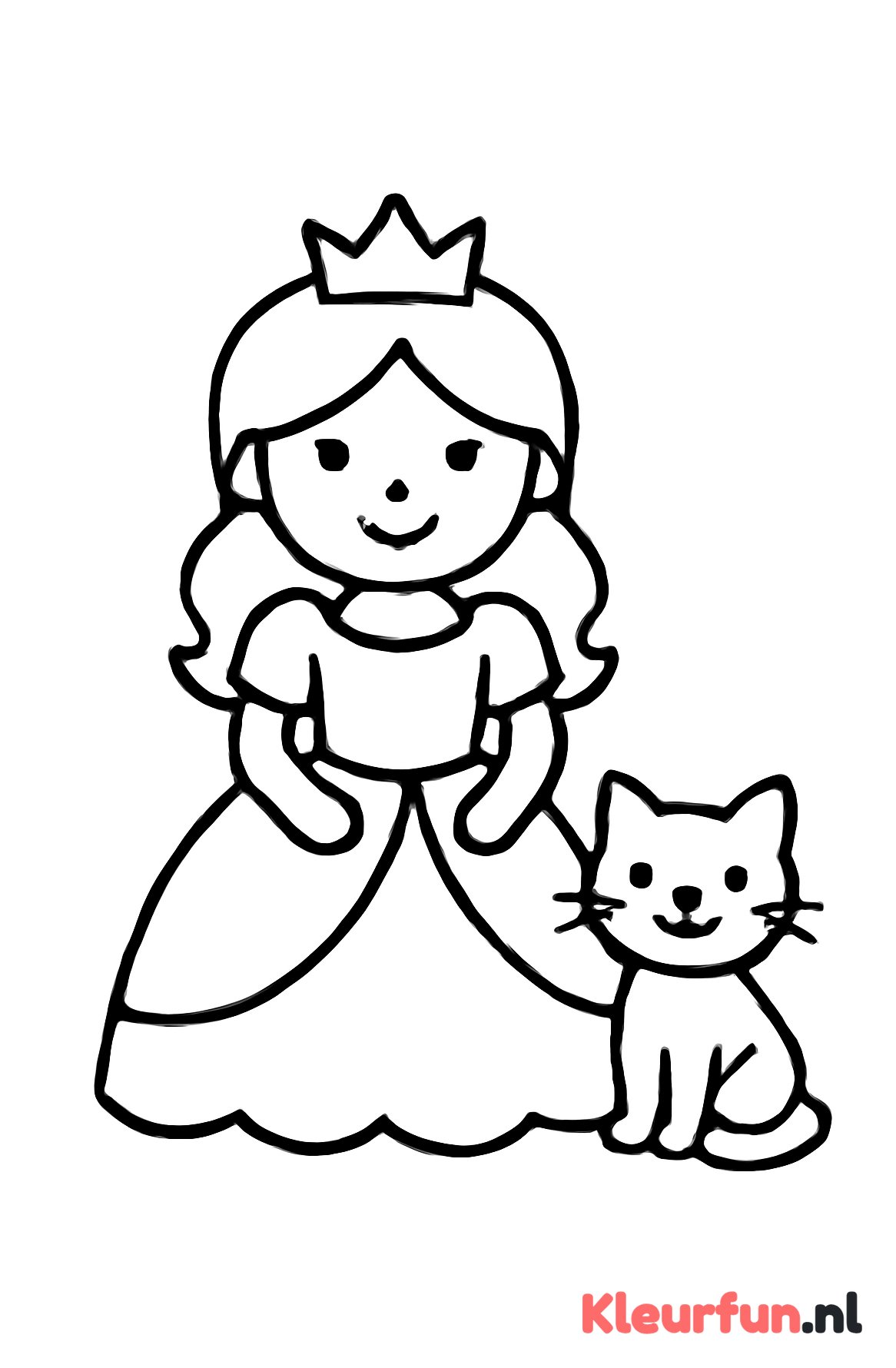 Prinses met kat