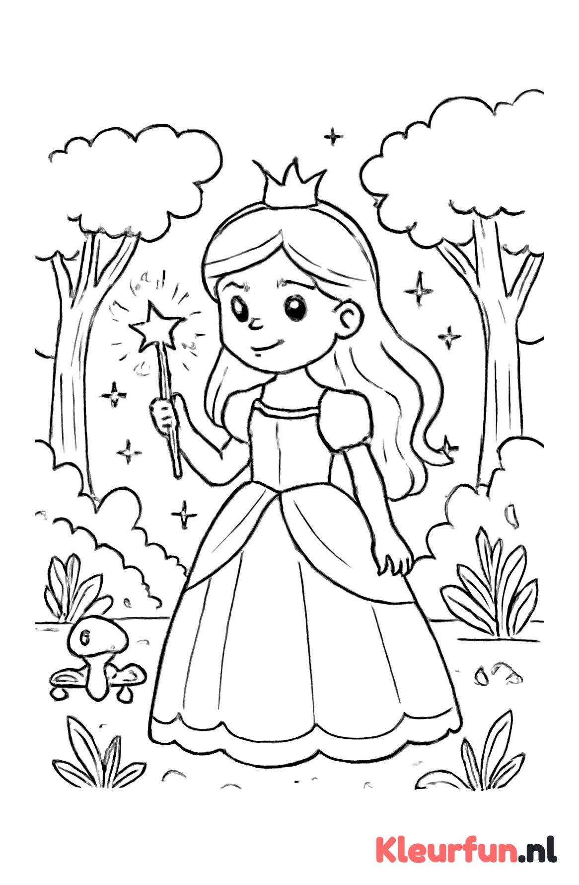 Prinses met toverstaf