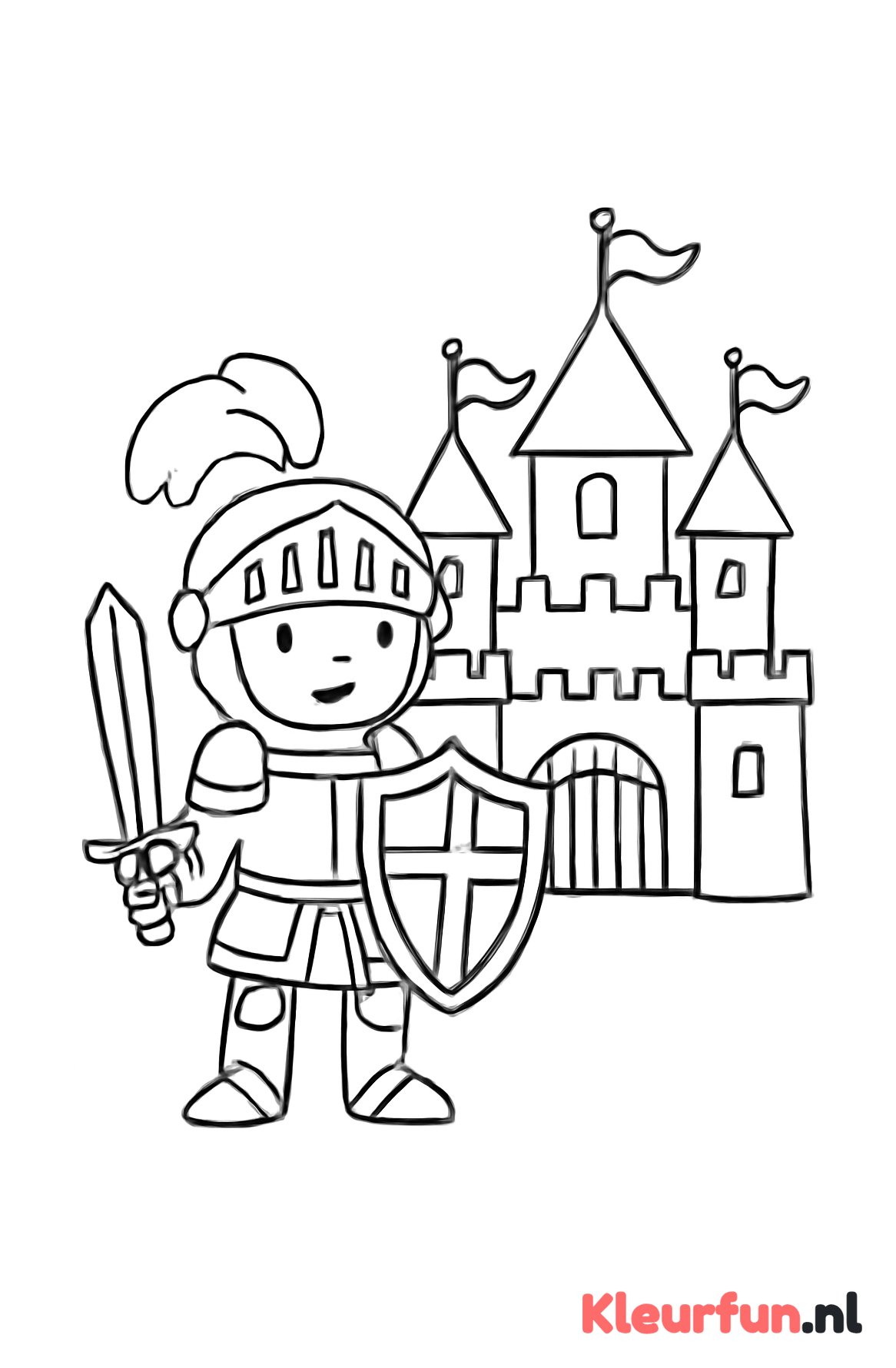 Ridder bij het kasteel