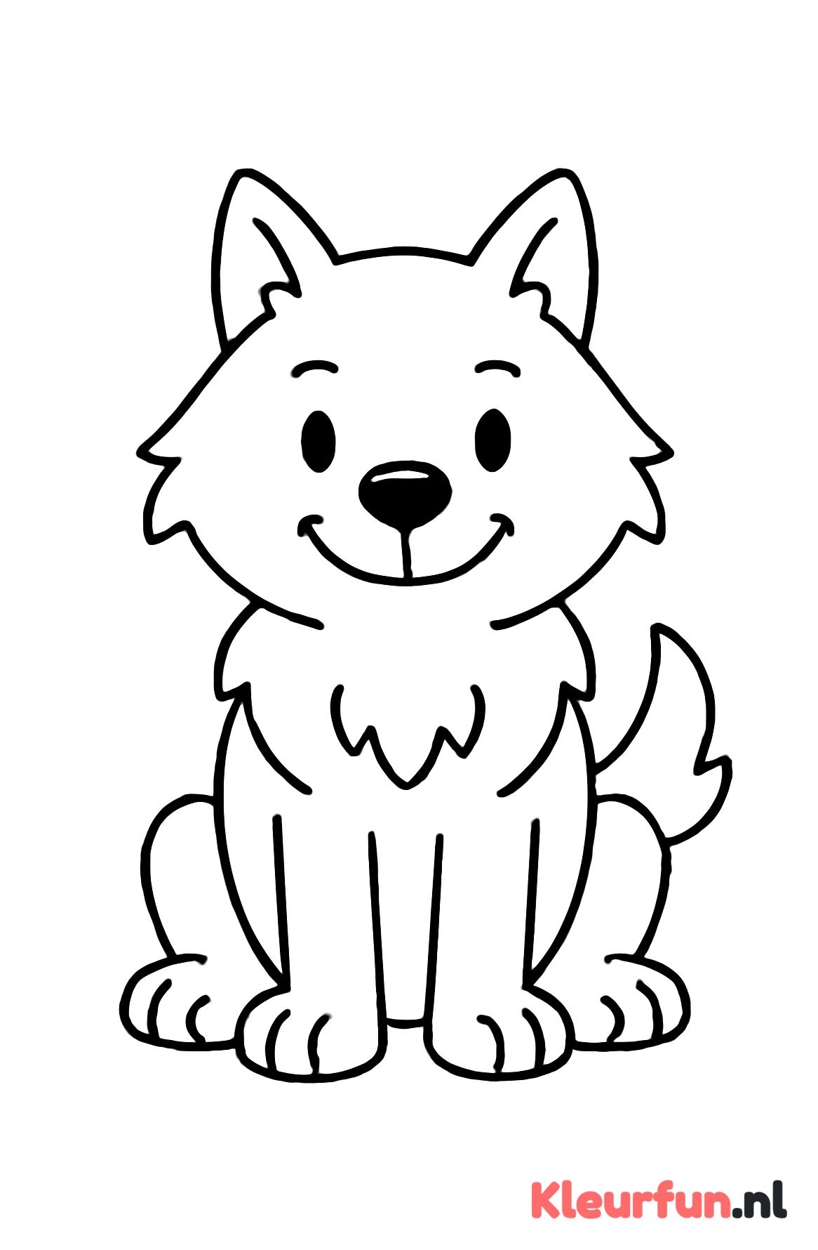 Vriendelijke weerwolf voor peuters