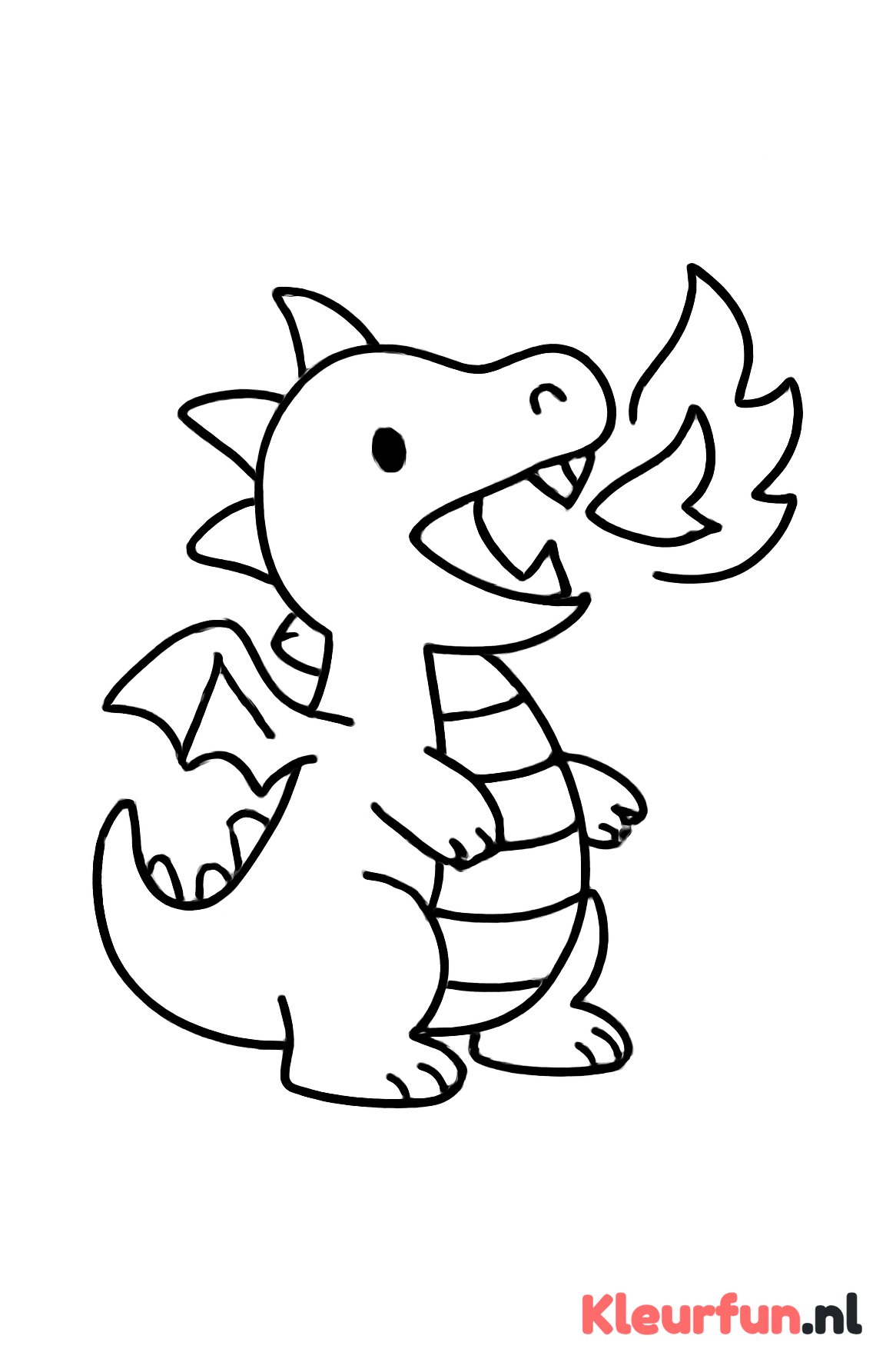 Vuurblazende draak