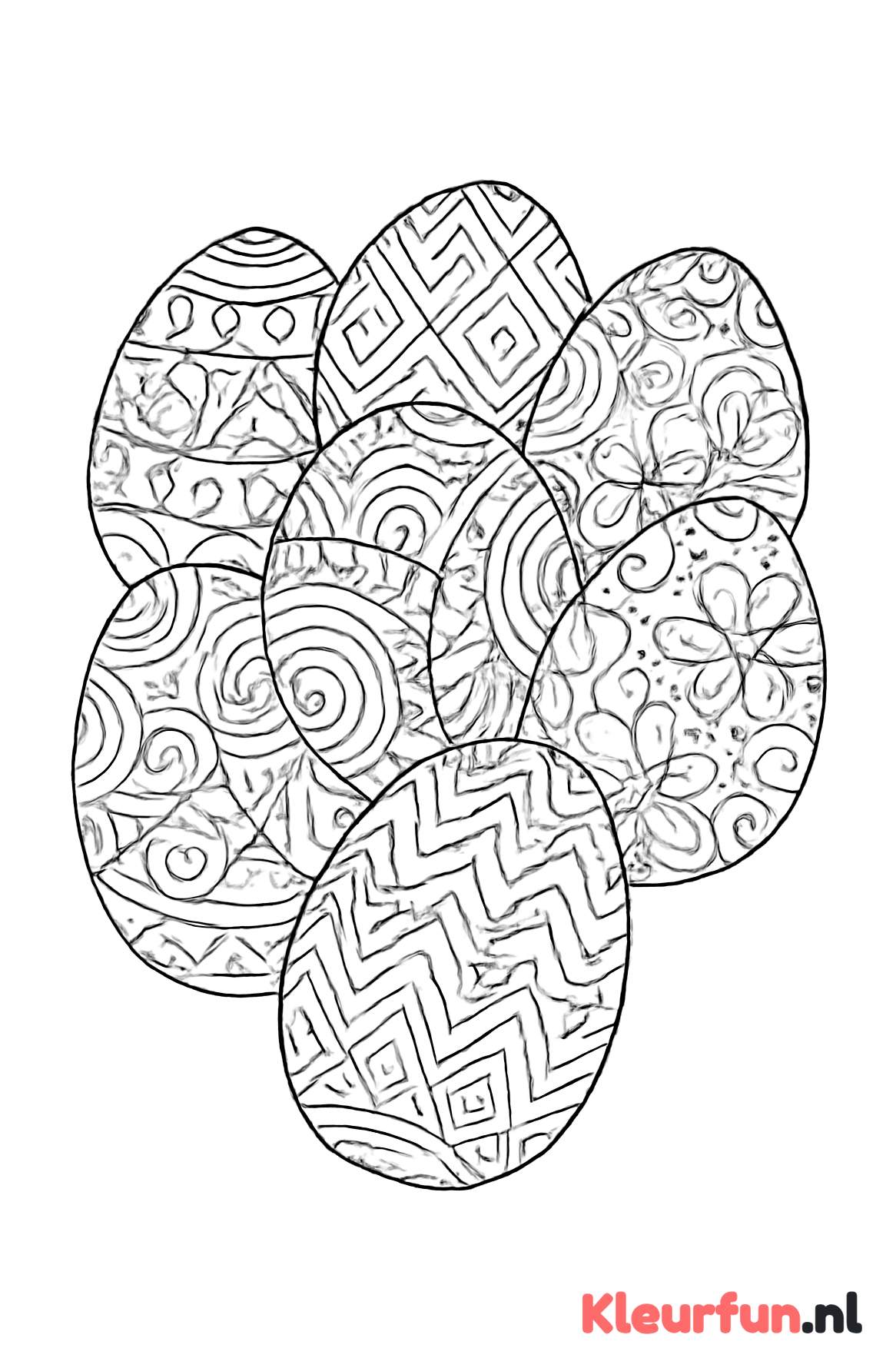 Abstracte Geometrische Paaseieren