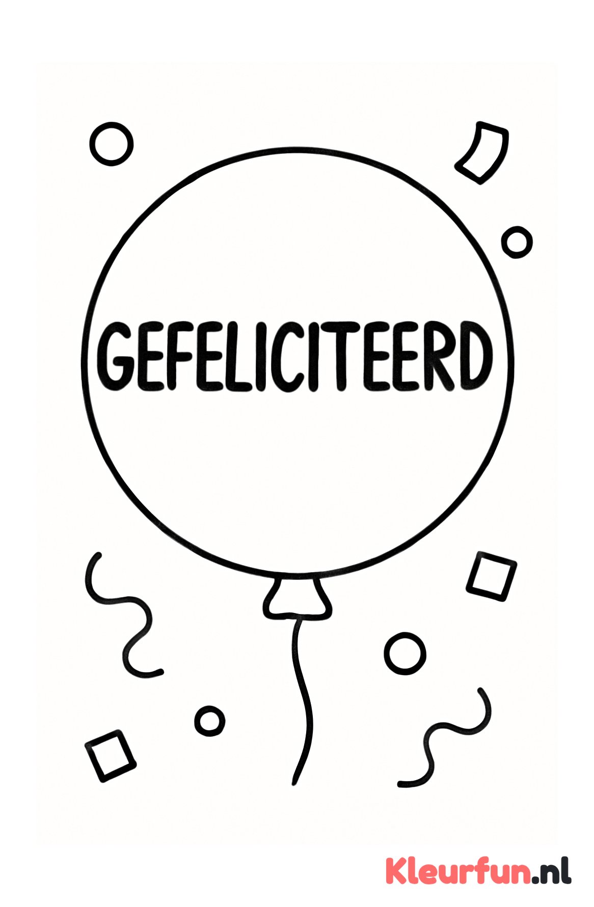 Ballon met Gefeliciteerd