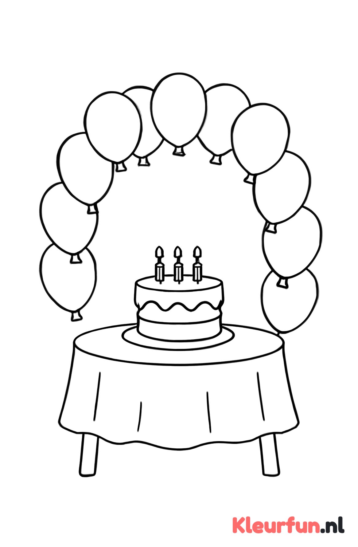 Ballonnenboog op Verjaardag
