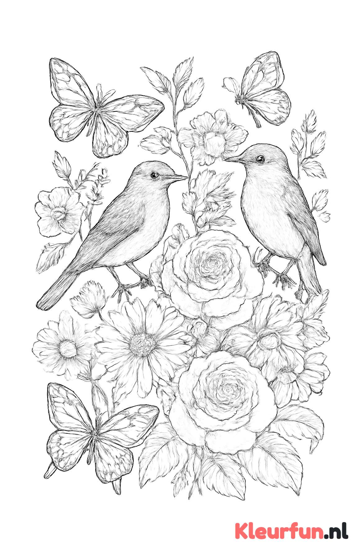 Bloemen, Vogels en Vlinders voor Moederdag