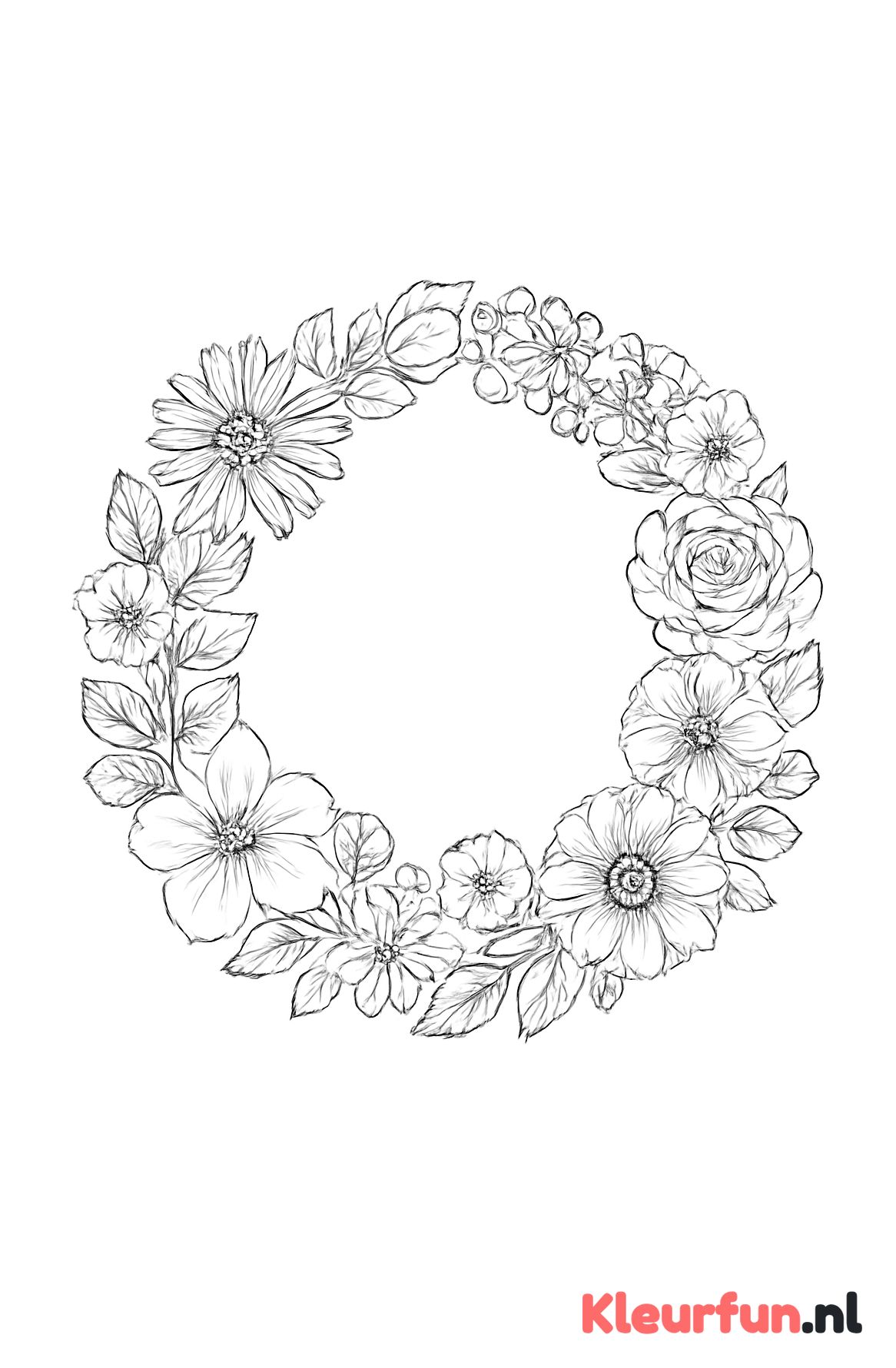 Bloemenkrans voor Moederdag