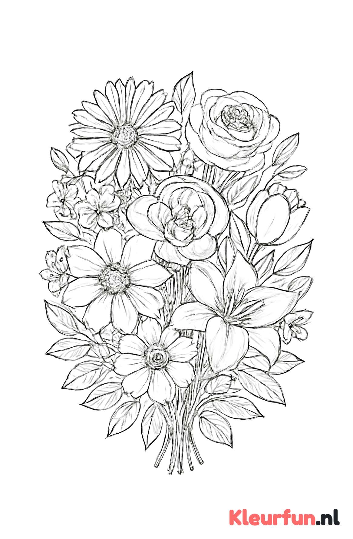 Boeket Verschillende Bloemen voor Moederdag