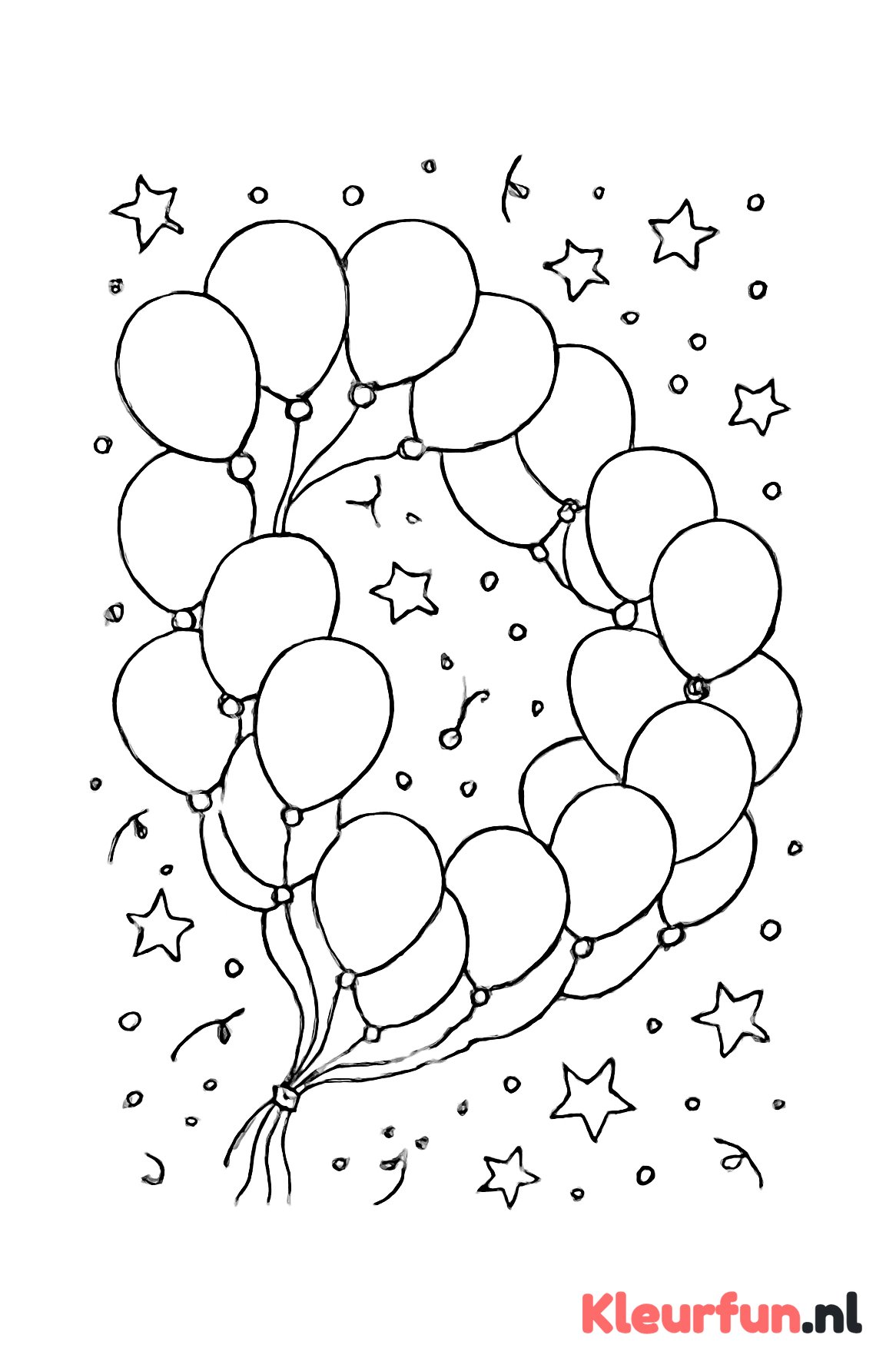 Bos ballonnen slinger